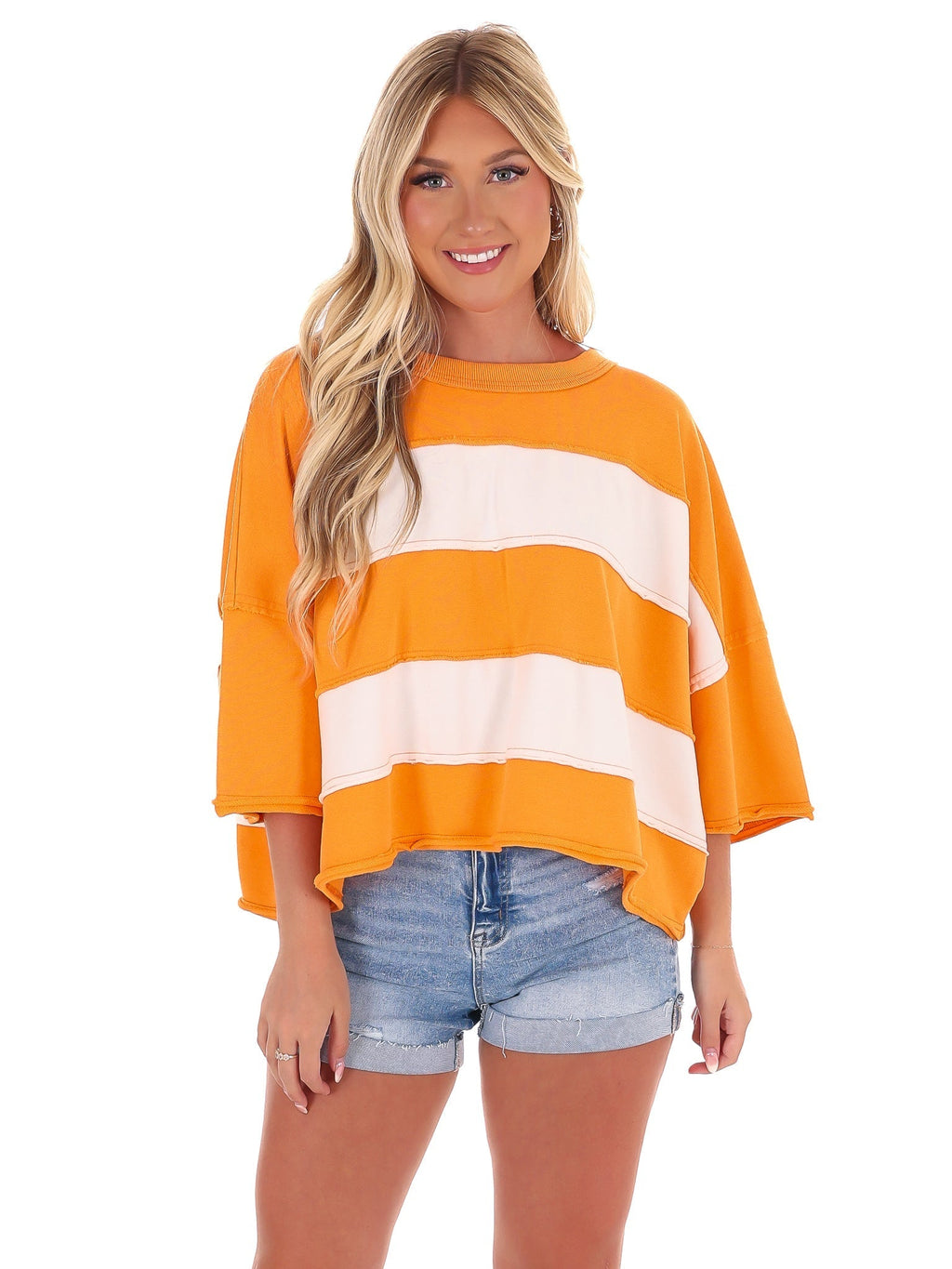 Gridiron Galore Colorblock Top