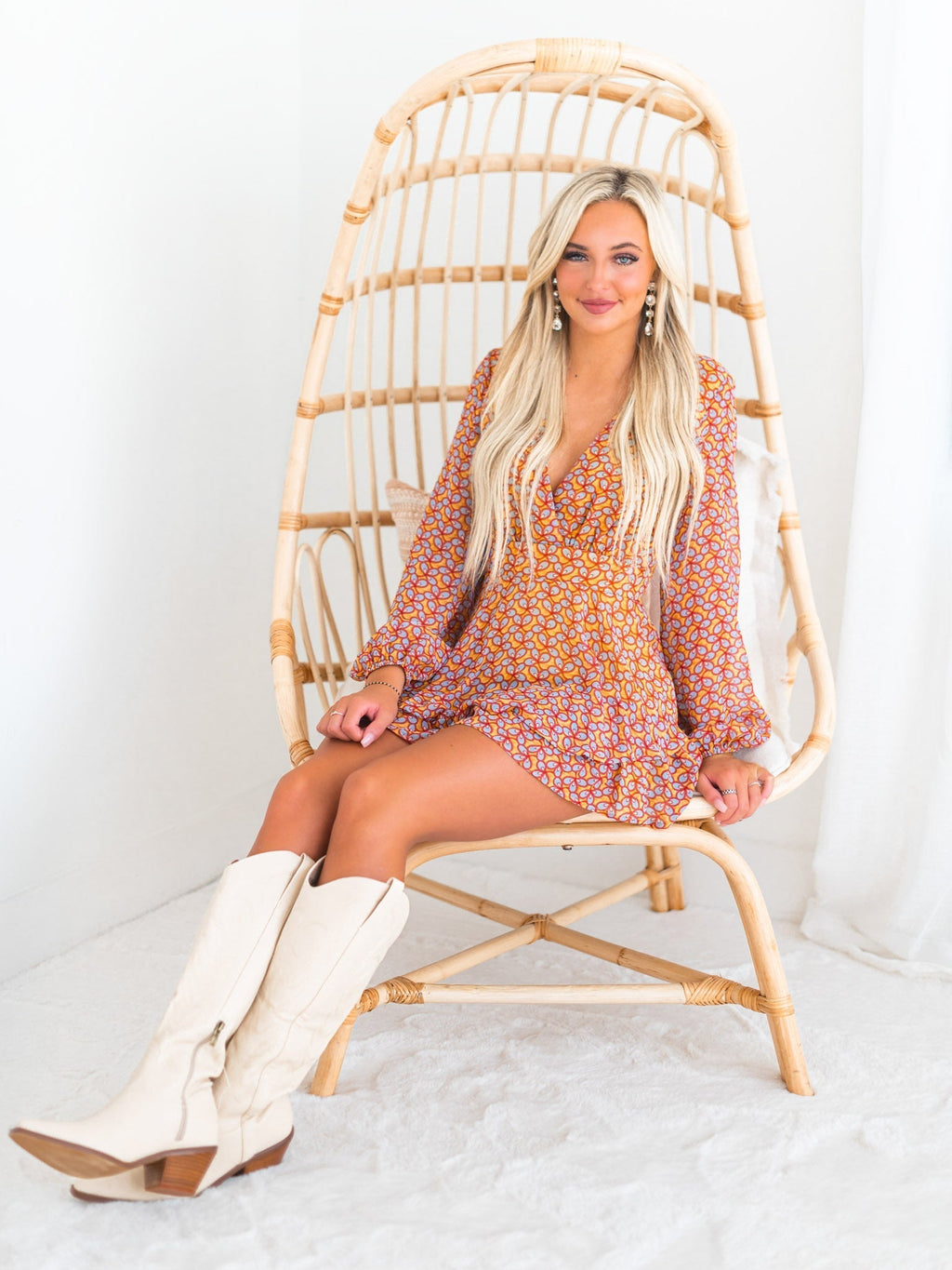 Call Me Back Print Romper