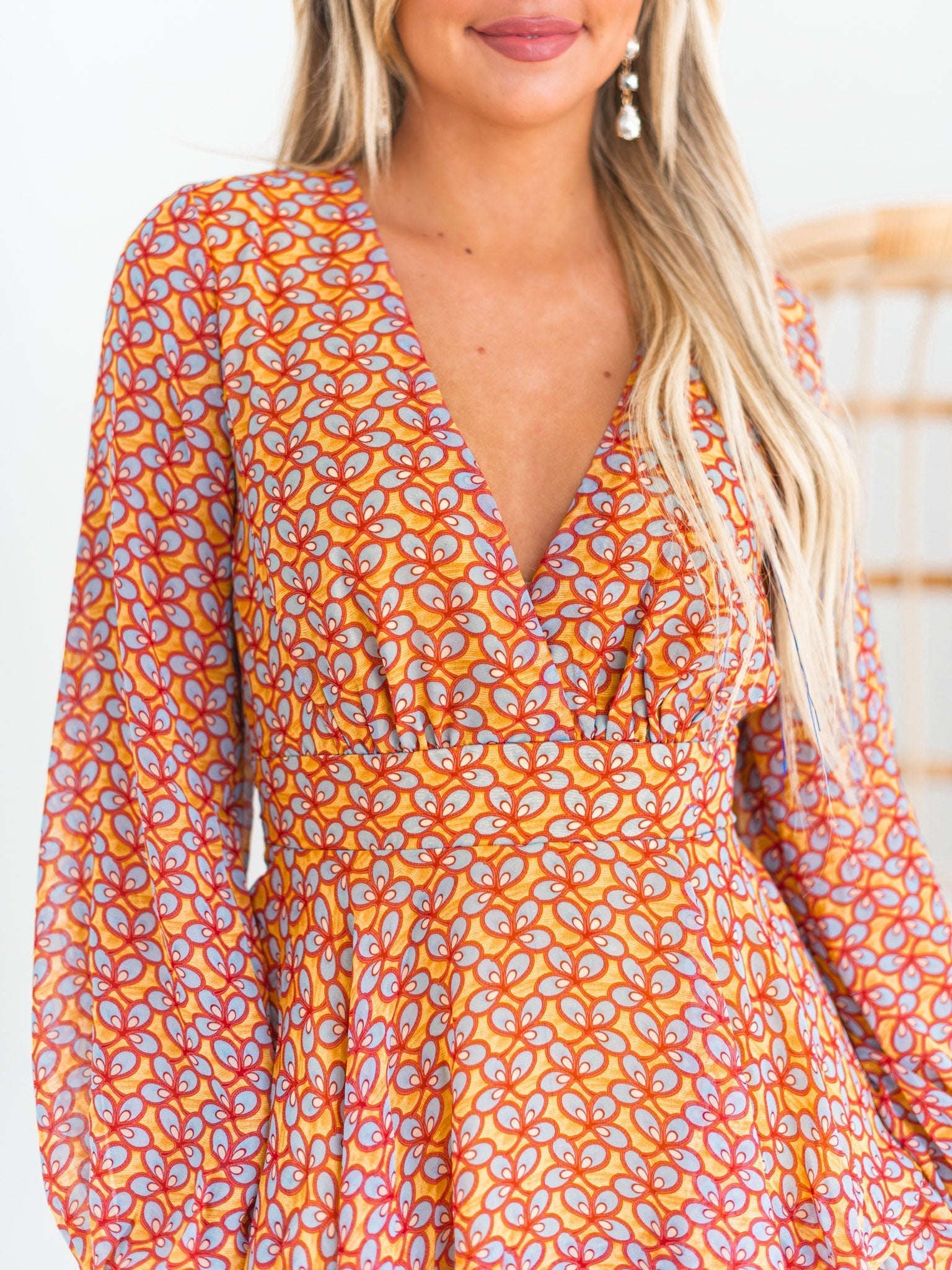 Call Me Back Print Romper