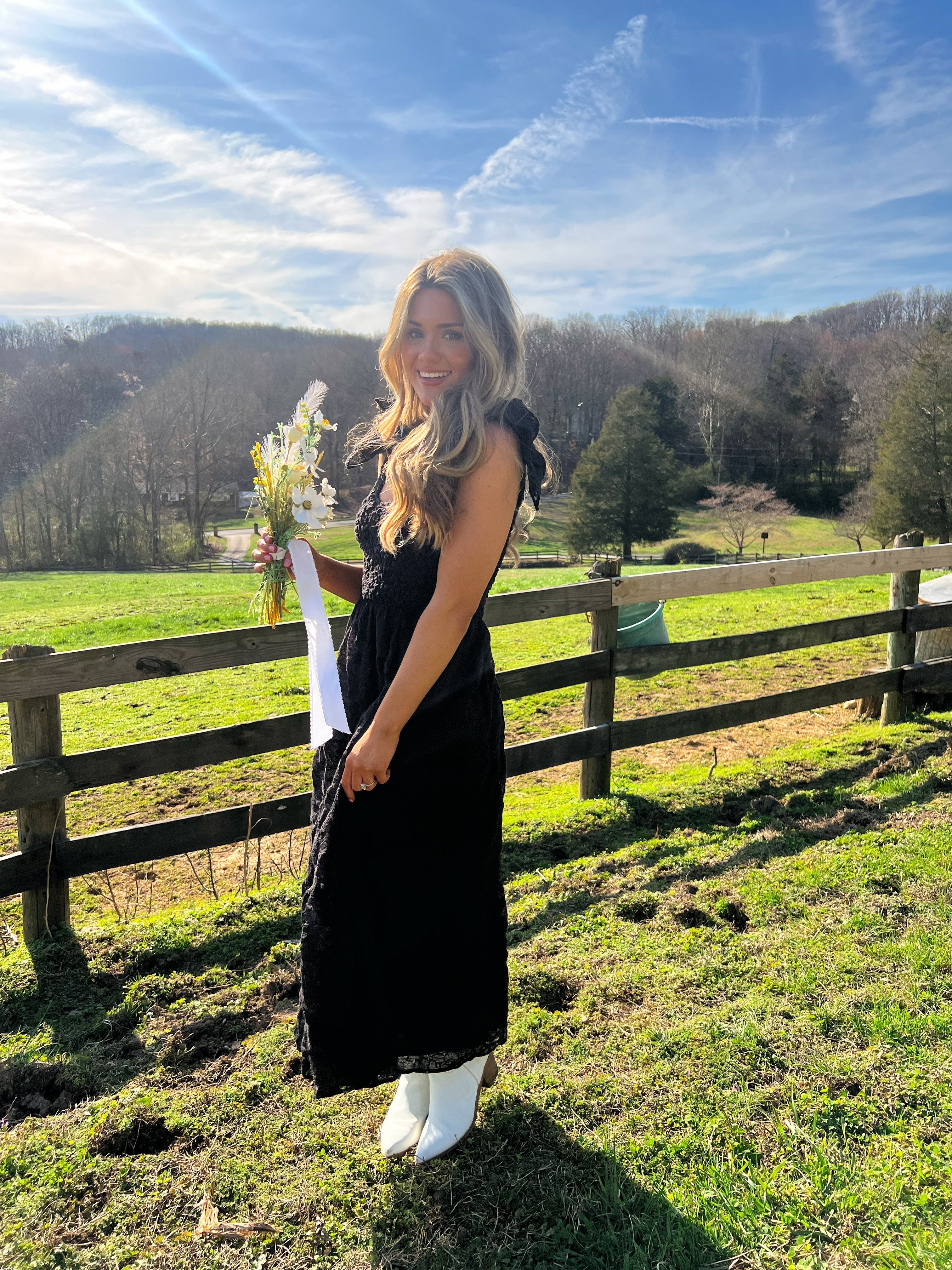 Hello Beautiful Embroidered Midi Dress