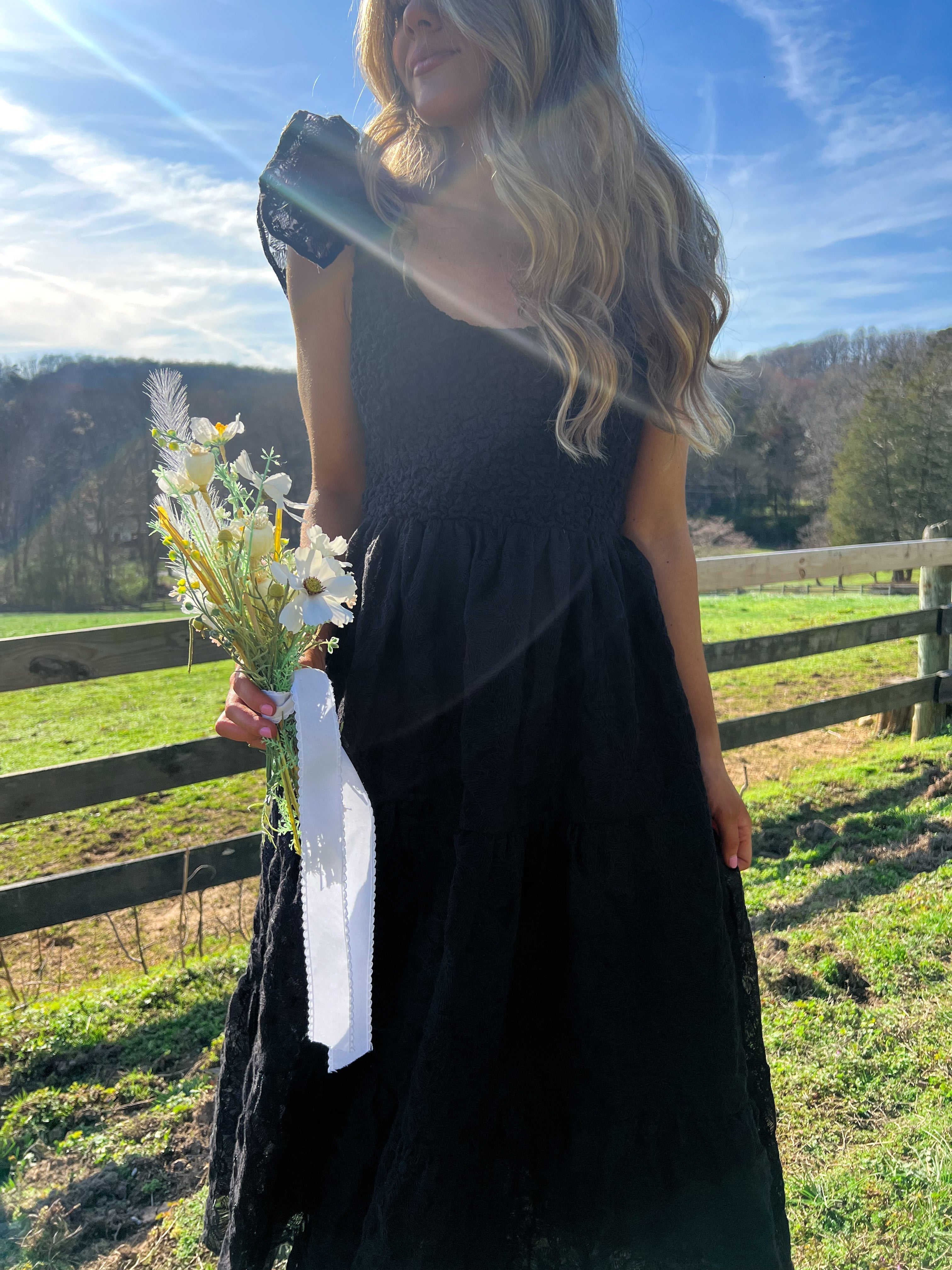 Hello Beautiful Embroidered Midi Dress