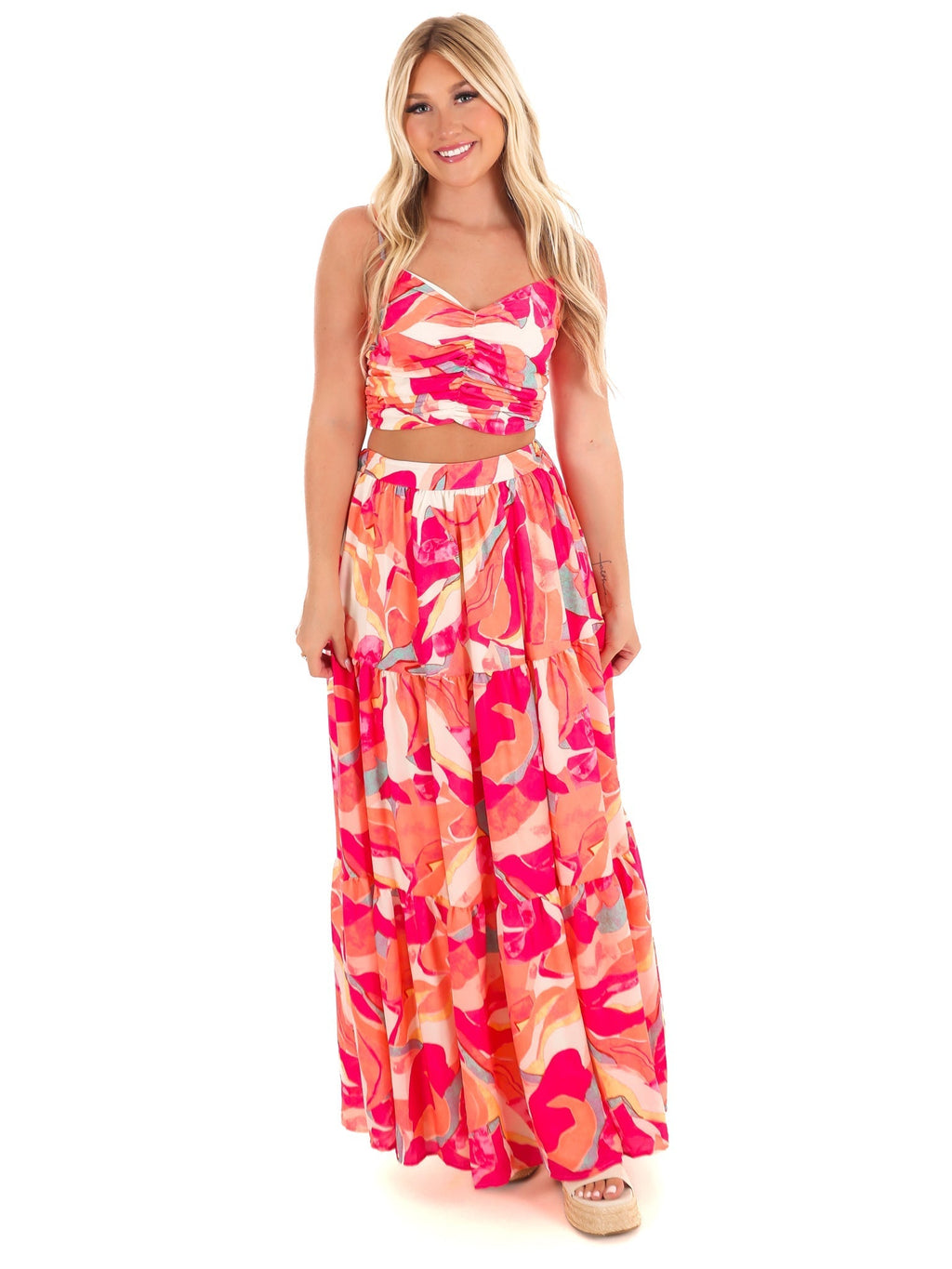Heart to Heart Print Two Piece Set