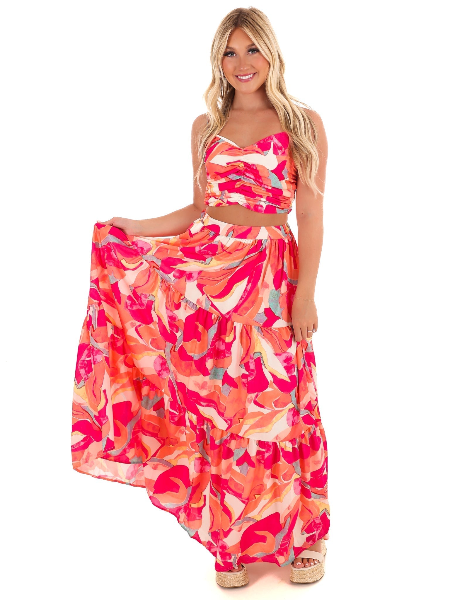 Heart to Heart Print Two Piece Set