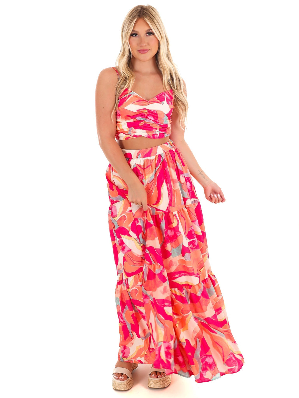 Heart to Heart Print Two Piece Set