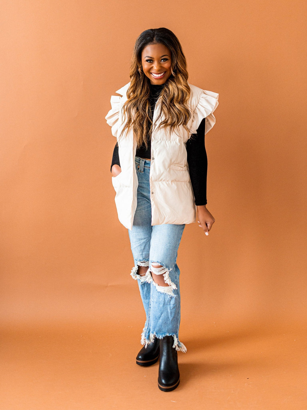 Good Idea Ruffle Sleeve Vest