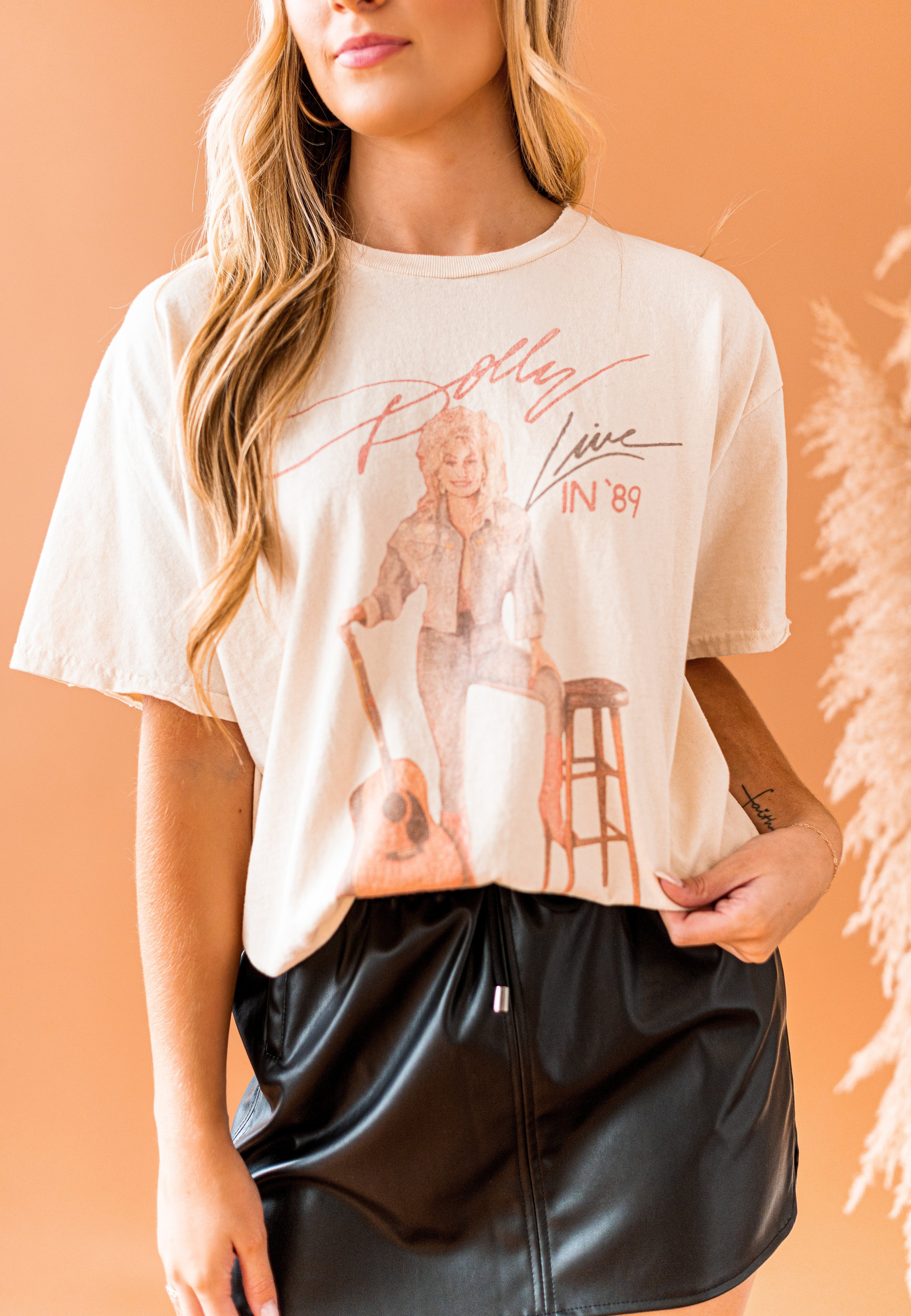 Dolly Parton Live in 89 Thrifted Tee