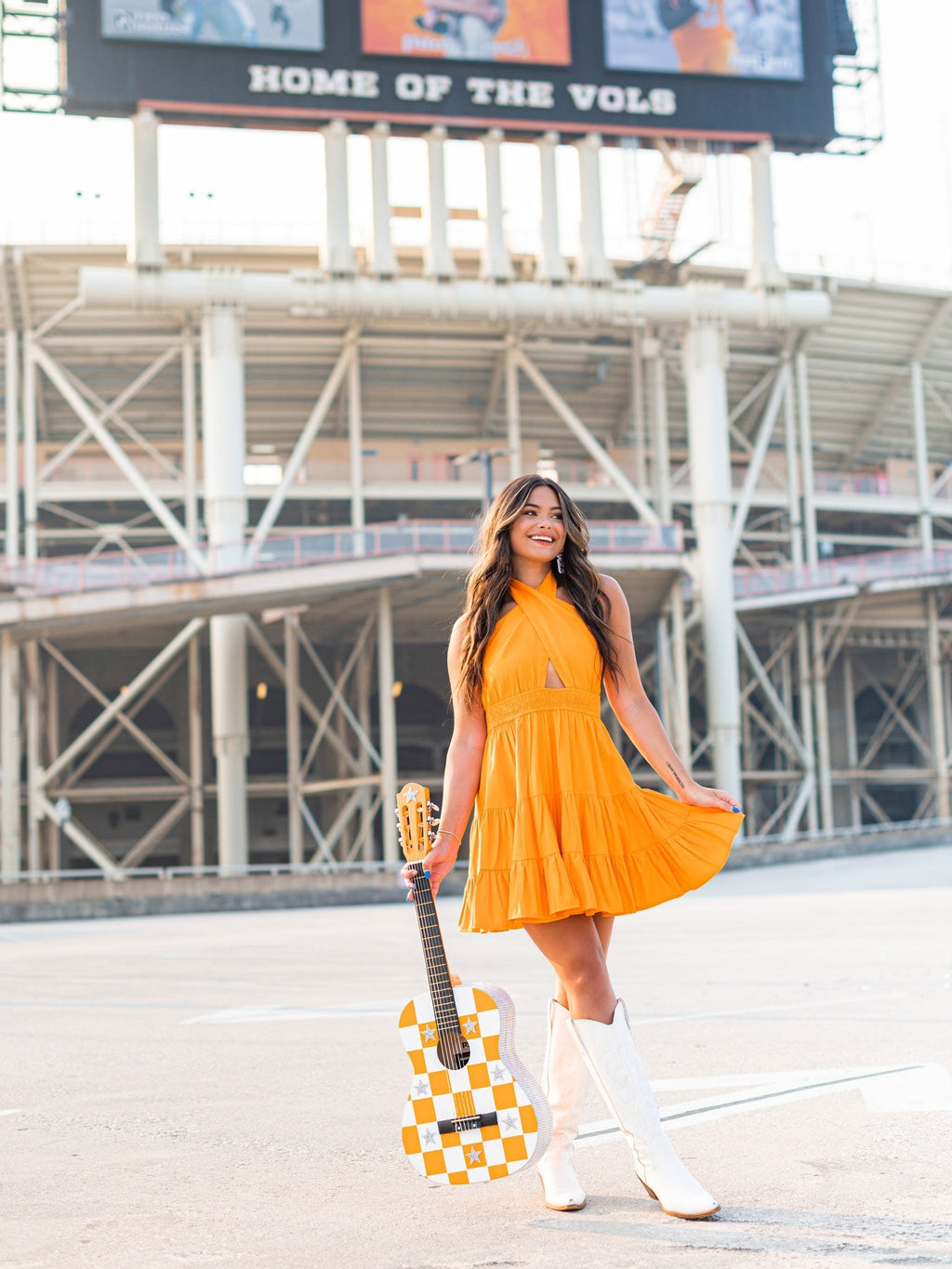 Expect Victory Halter Dress