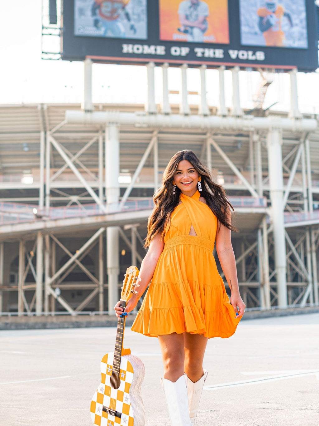 Expect Victory Halter Dress