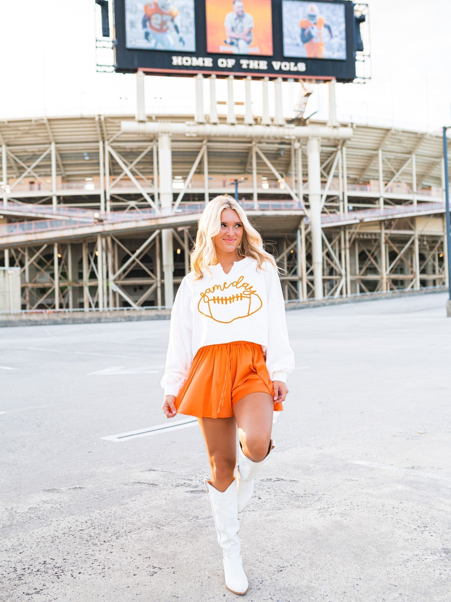 Gameday Football Patch Sweatshirt