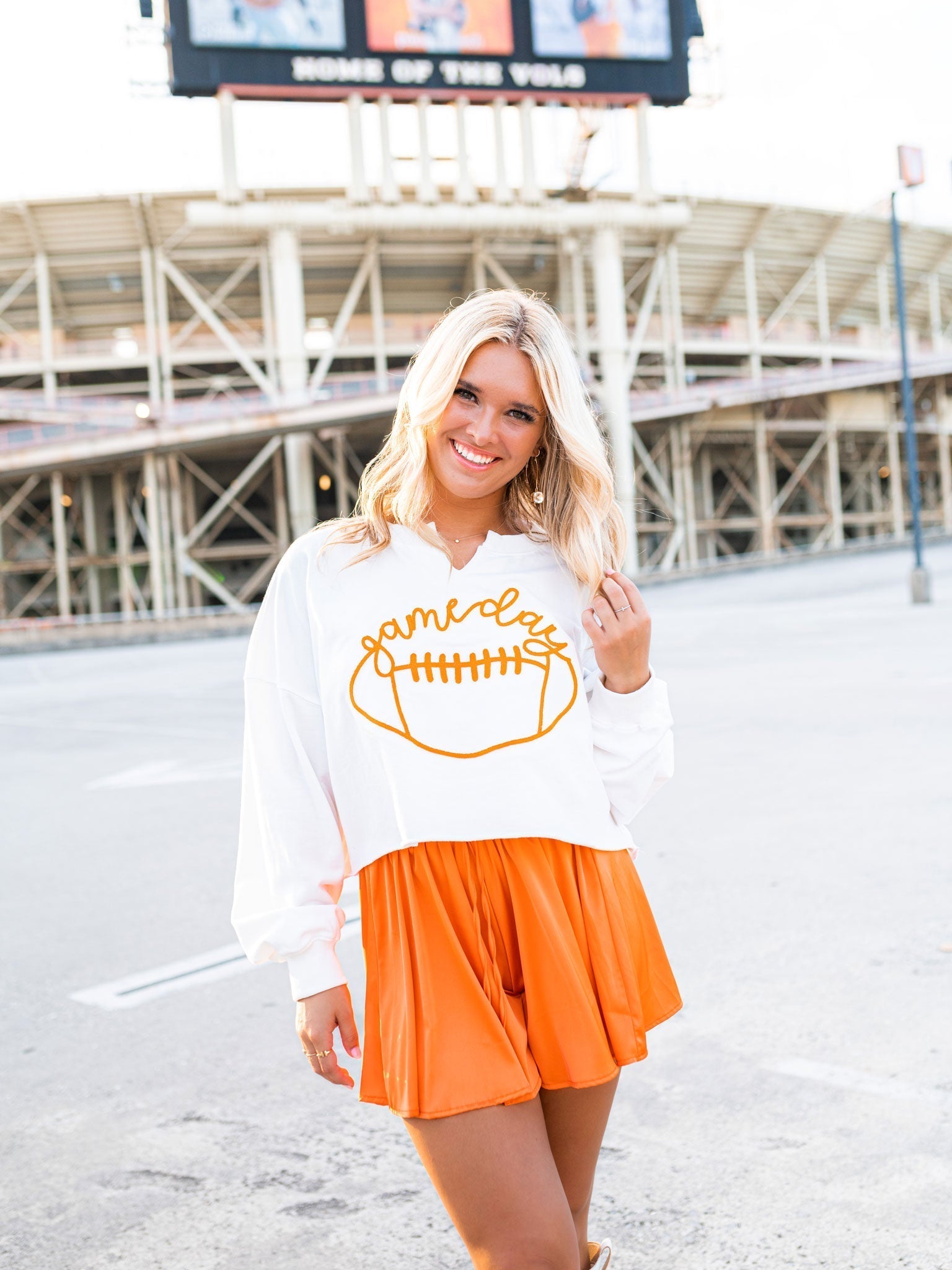 Gameday Football Patch Sweatshirt