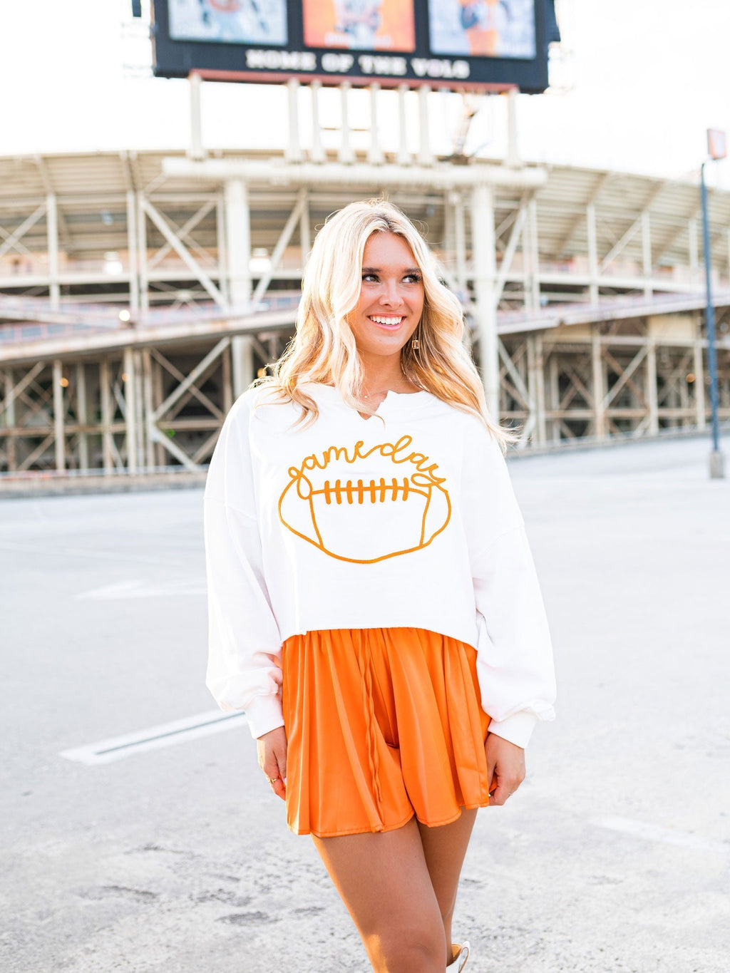 Gameday Football Patch Sweatshirt