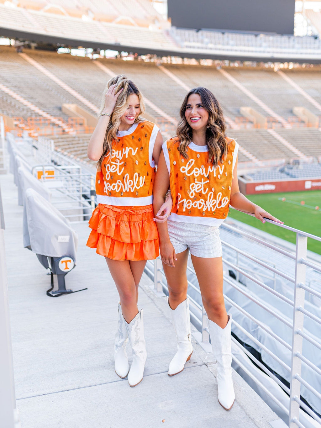 Down Set Sparkle Sweater Vest