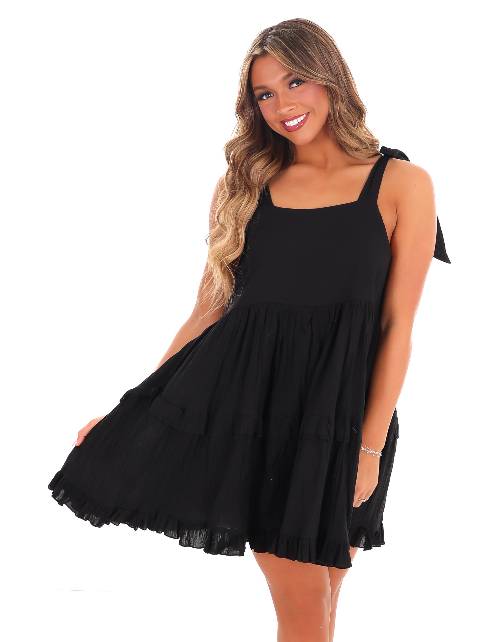 About the Girl Tie Strap Dress