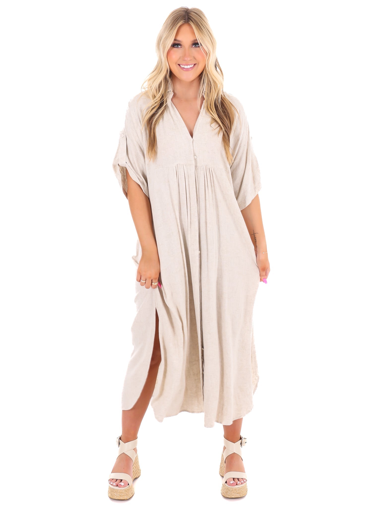 For the Moment Midi Dress