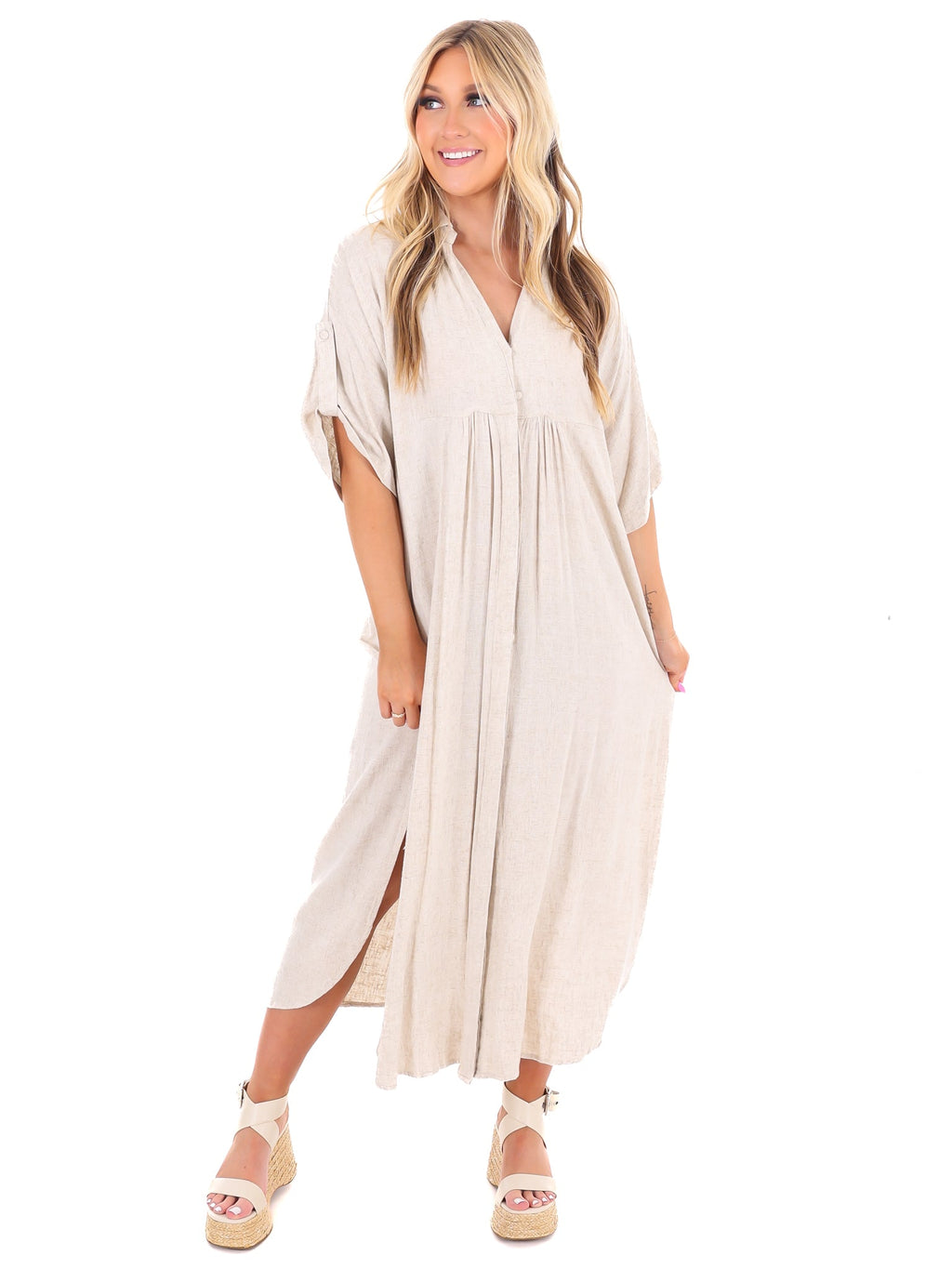 For the Moment Midi Dress