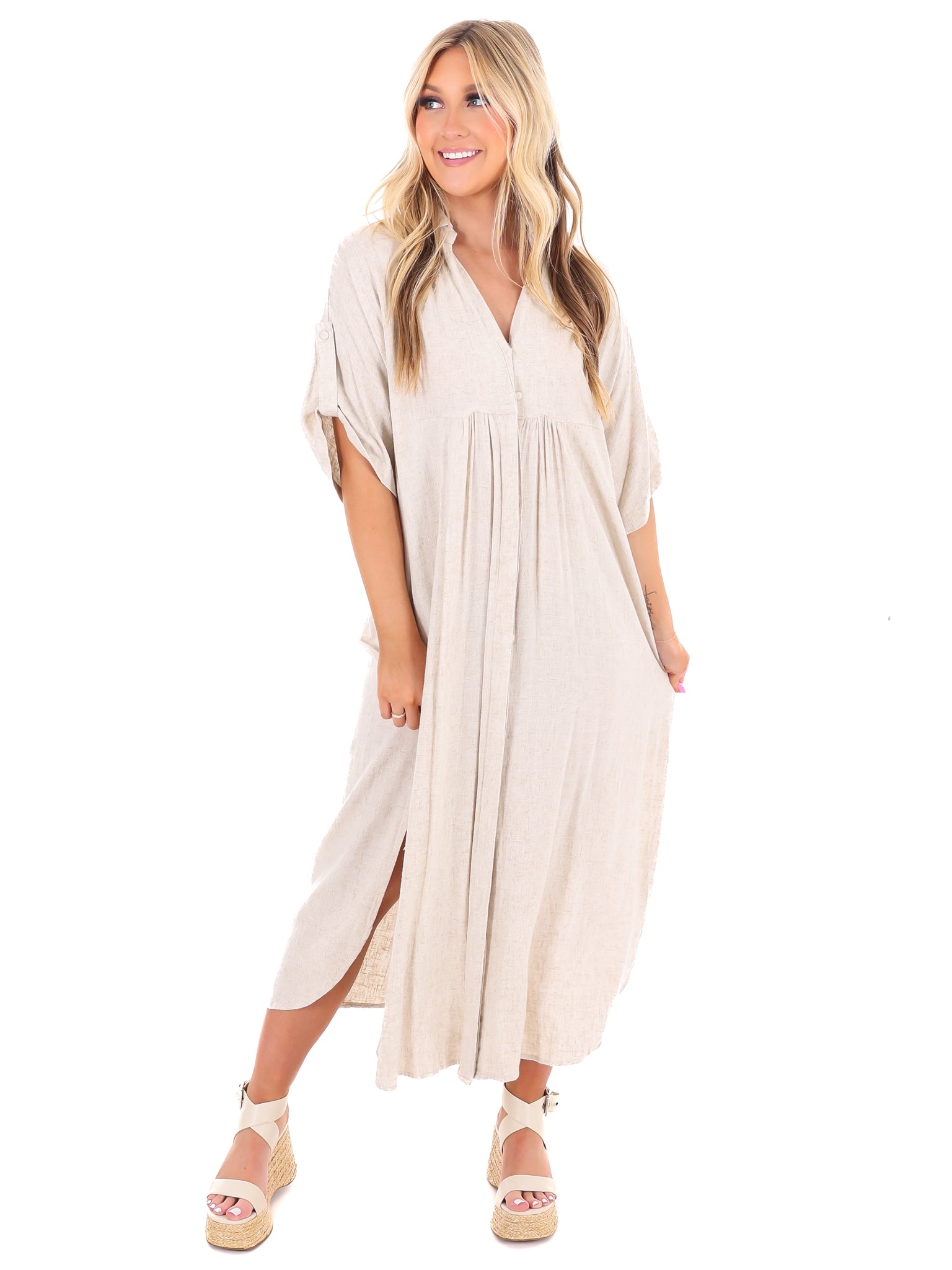 For the Moment Midi Dress