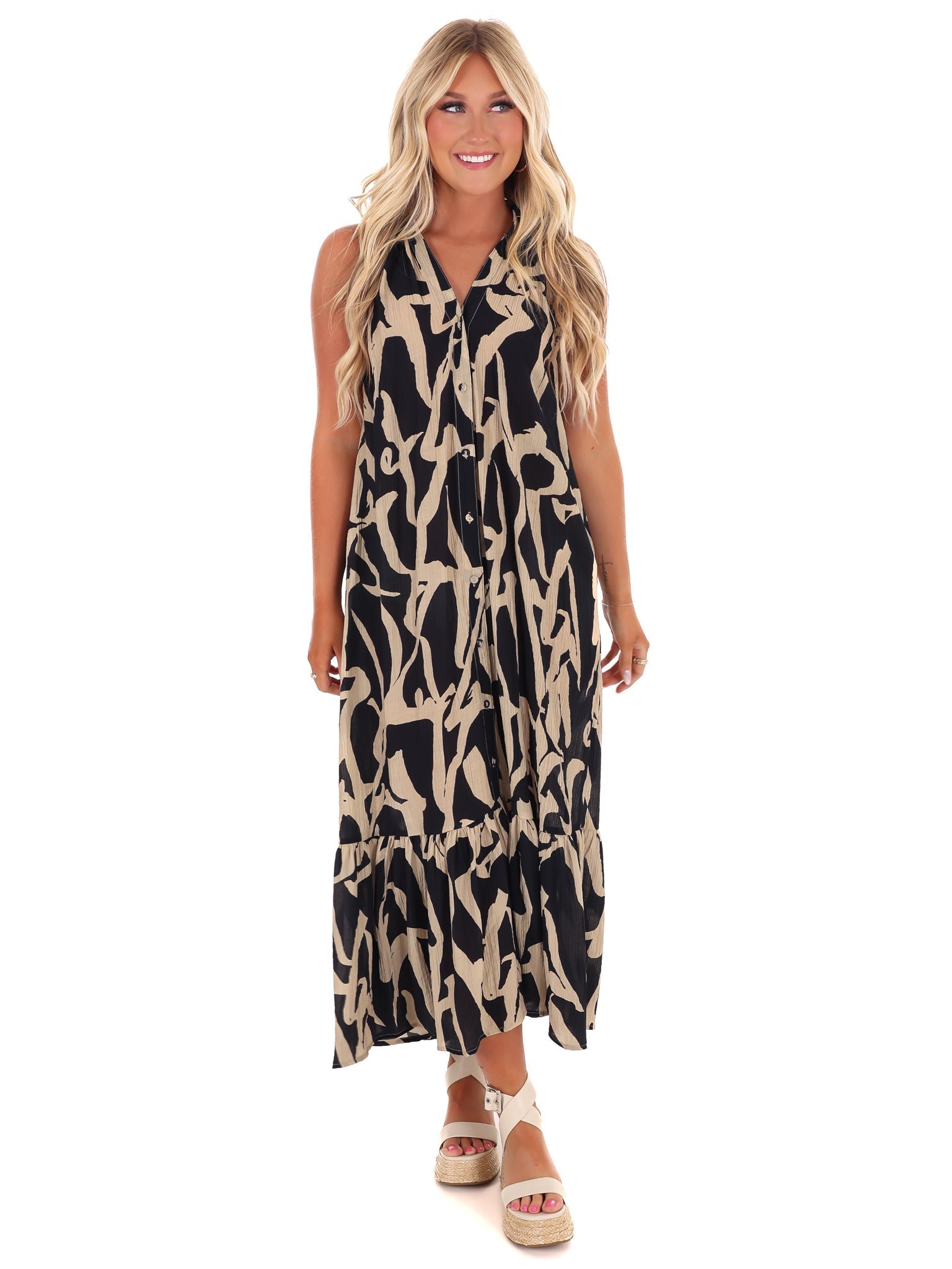 Breezy Bliss Halter Dress