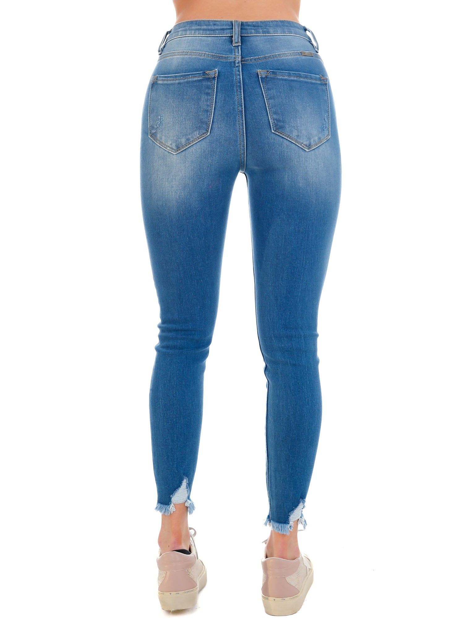 Change My Plans Medium High Rise Ankle Skinny Jeans