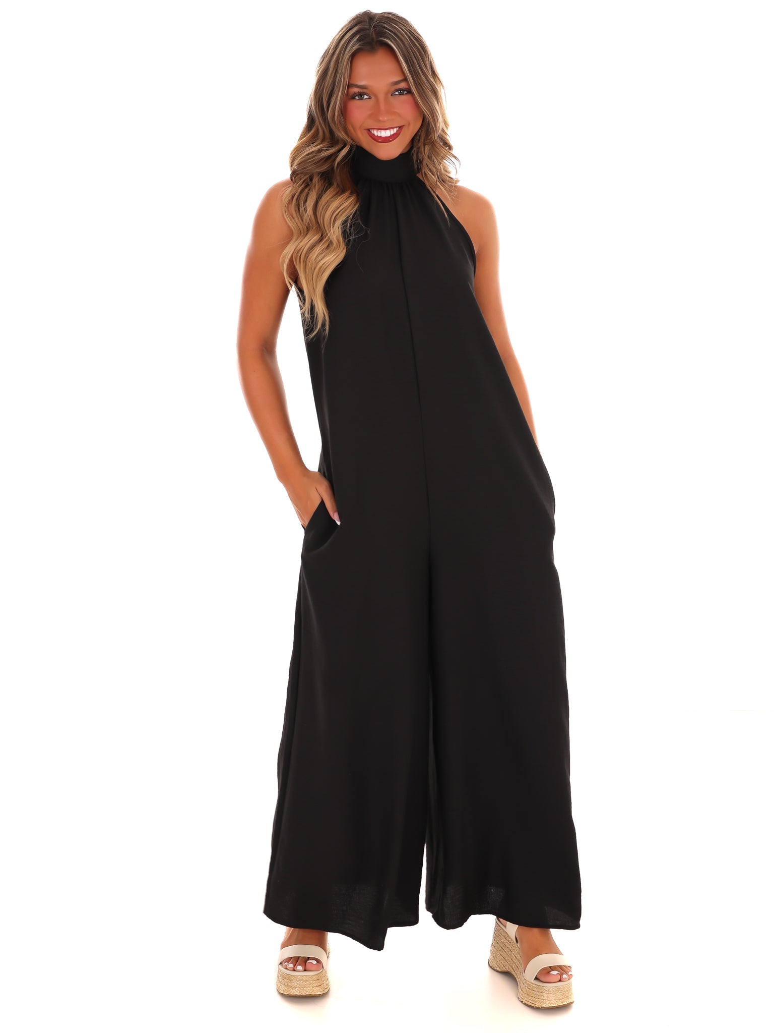 Free to Be Me Halter Jumpsuit