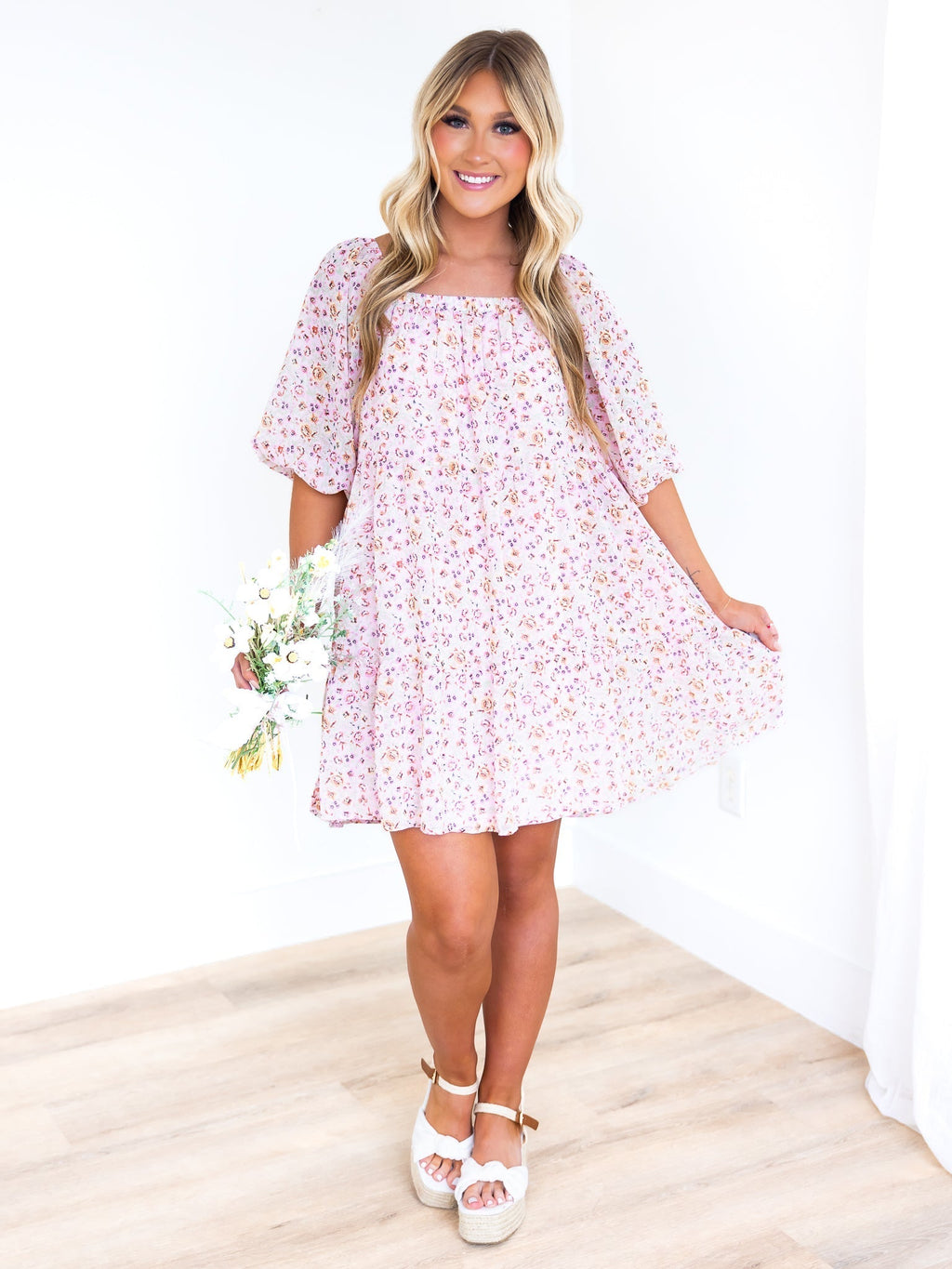 Good Mood Floral Mini Dress