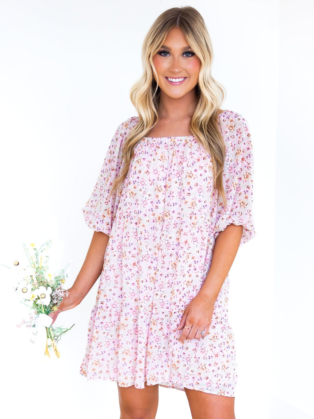 Good Mood Floral Mini Dress