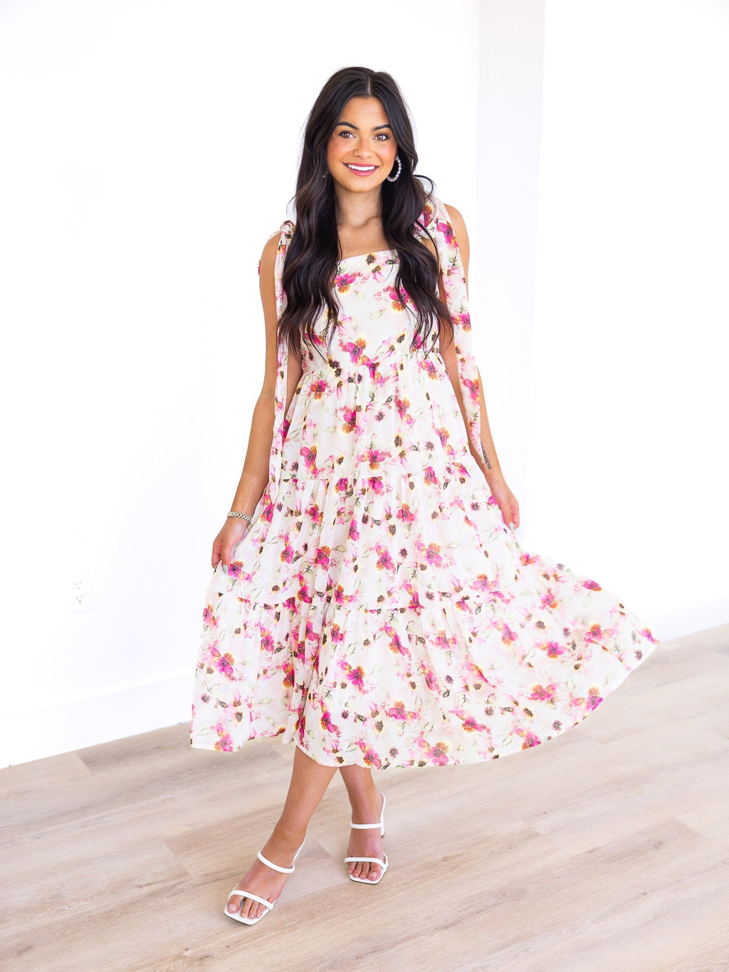 Because I'm Happy Floral Maxi Dress