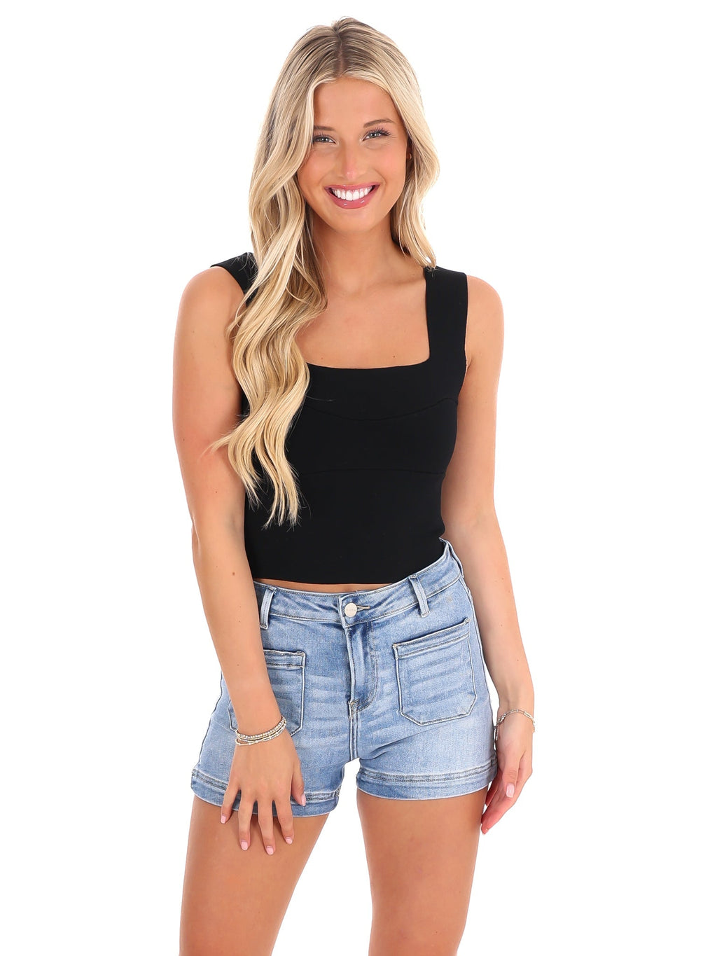 Big Ambitions Sweater Crop Top