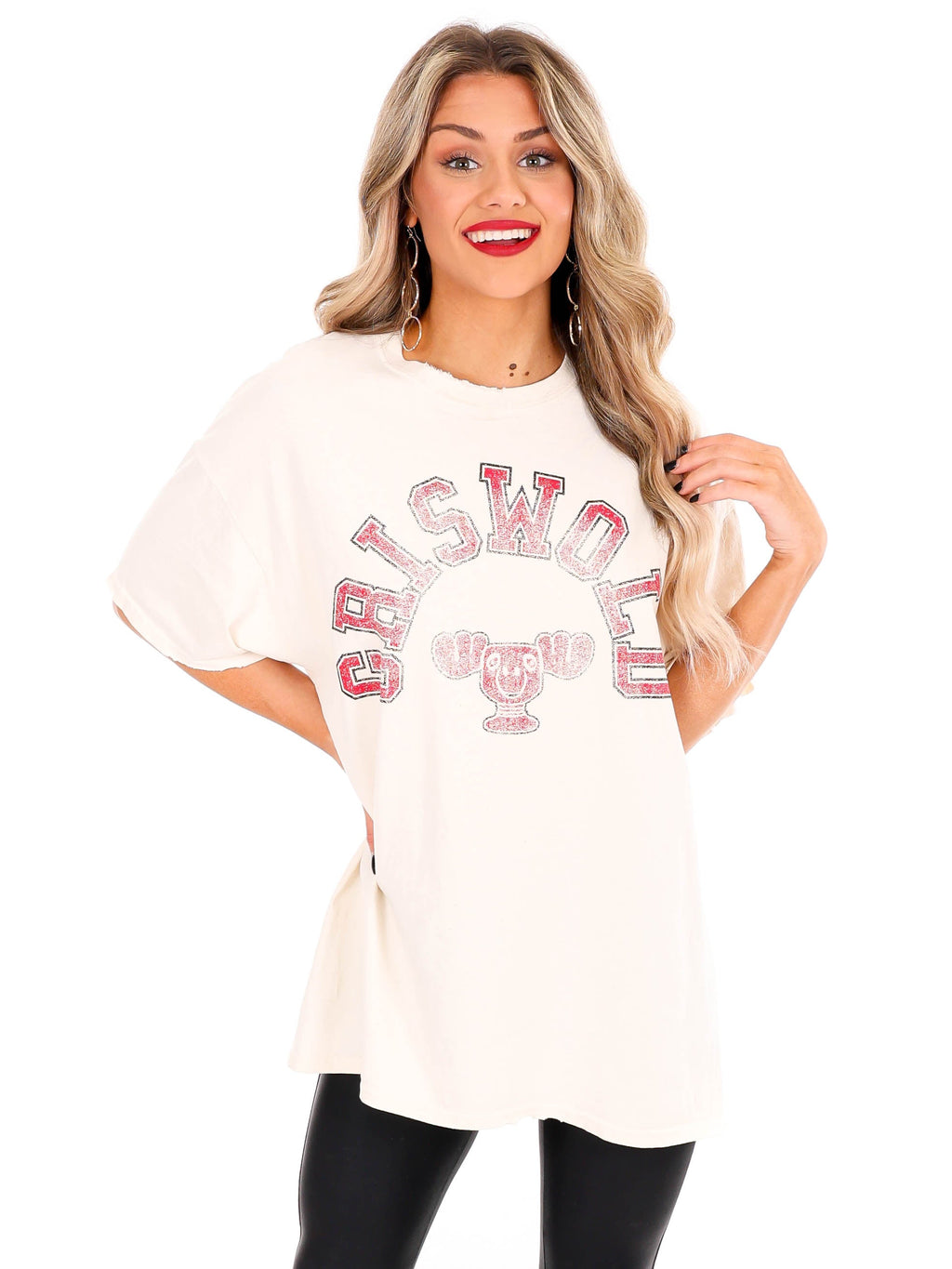 Griswold Off White Thrifted Tee