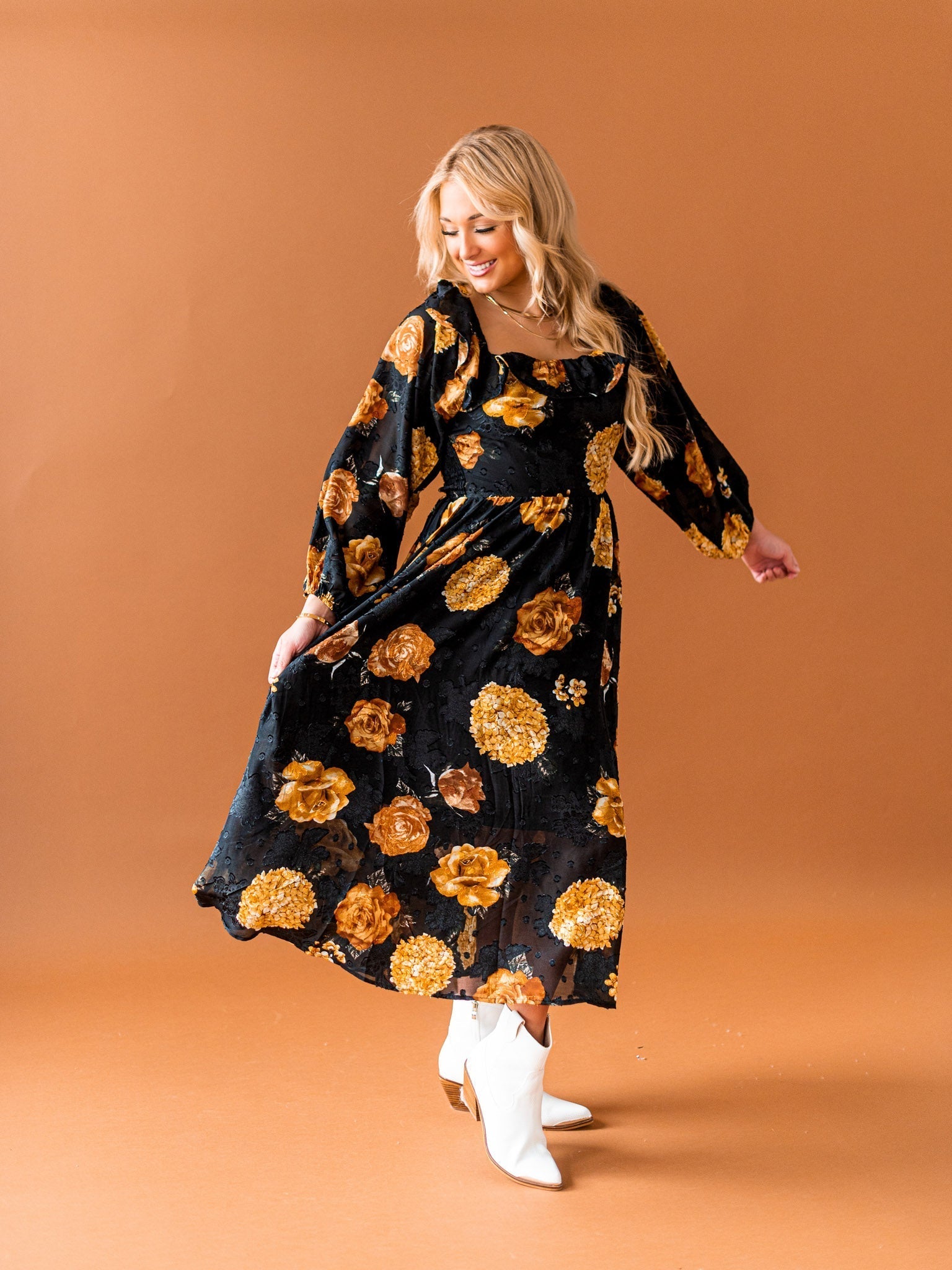 Field of Flowers Midi Dress