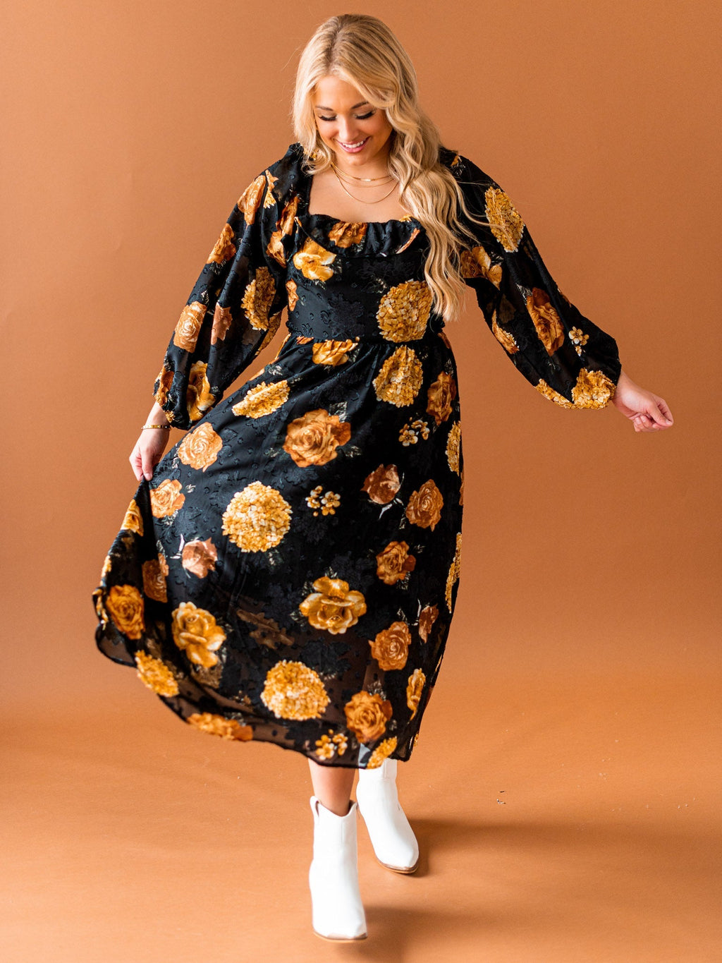 Field of Flowers Midi Dress
