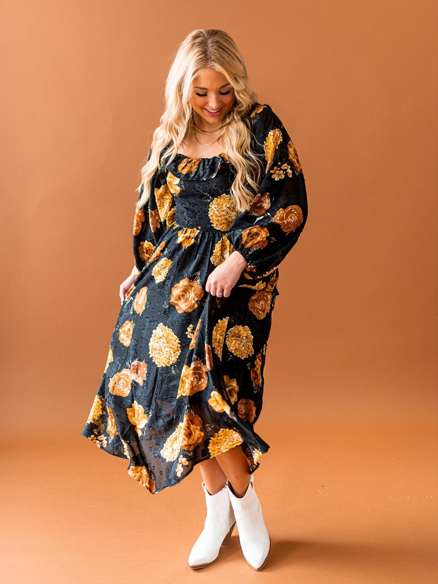Field of Flowers Midi Dress
