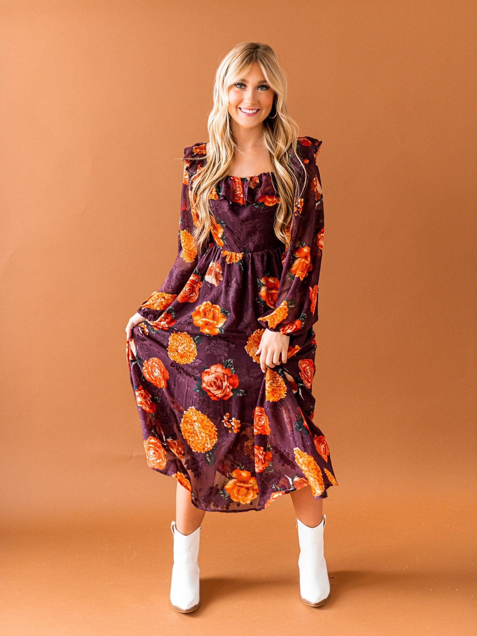 Field of Flowers Midi Dress