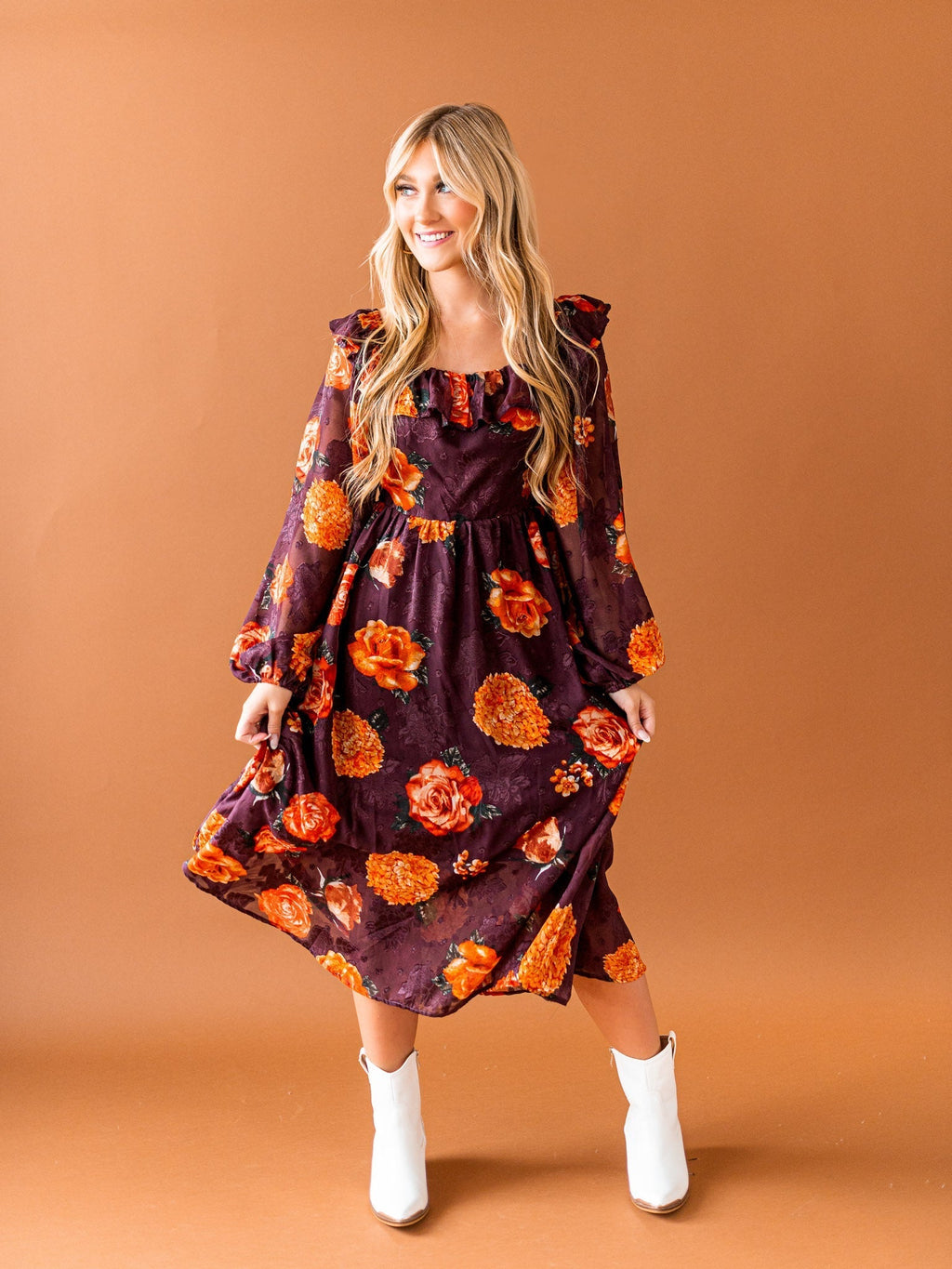 Field of Flowers Midi Dress