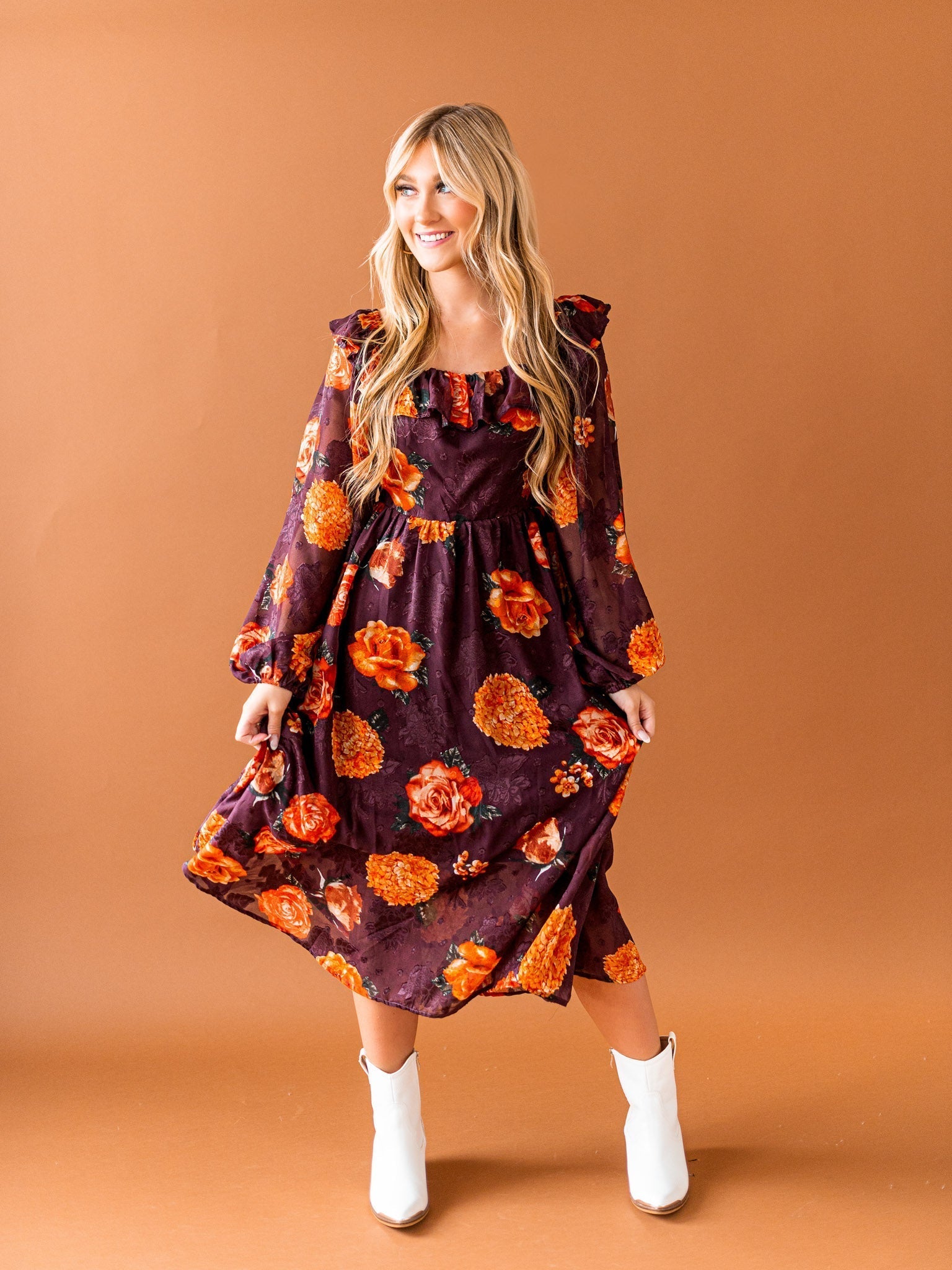 Field of Flowers Midi Dress