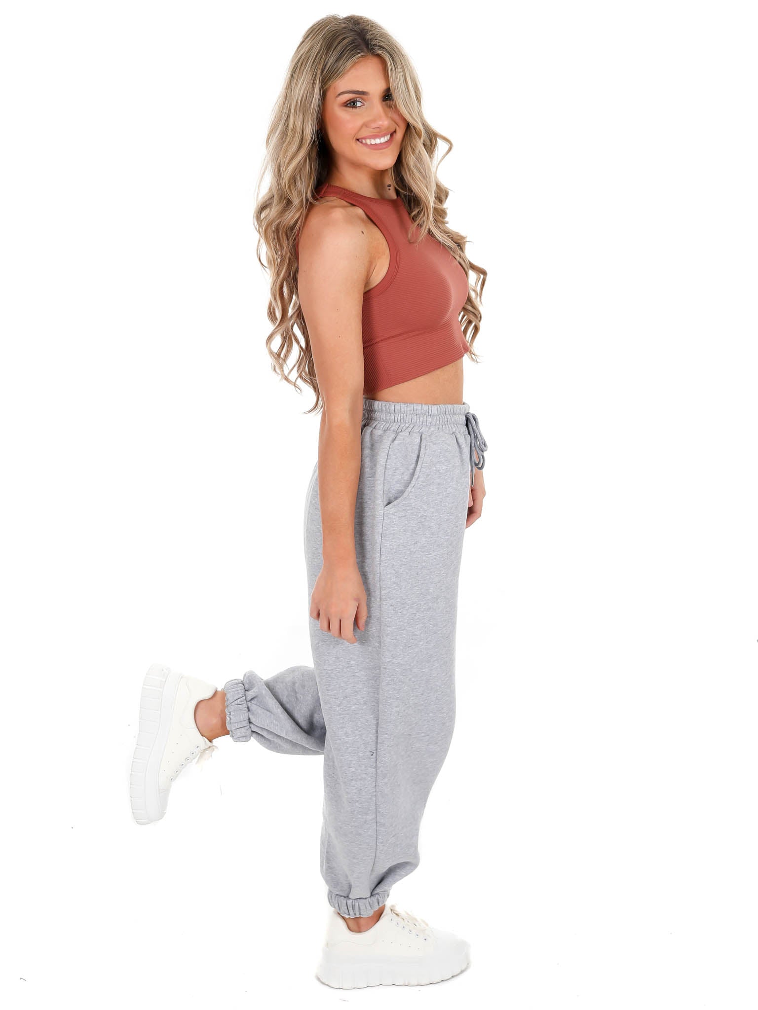 Believe in Me Chevron Crop Top