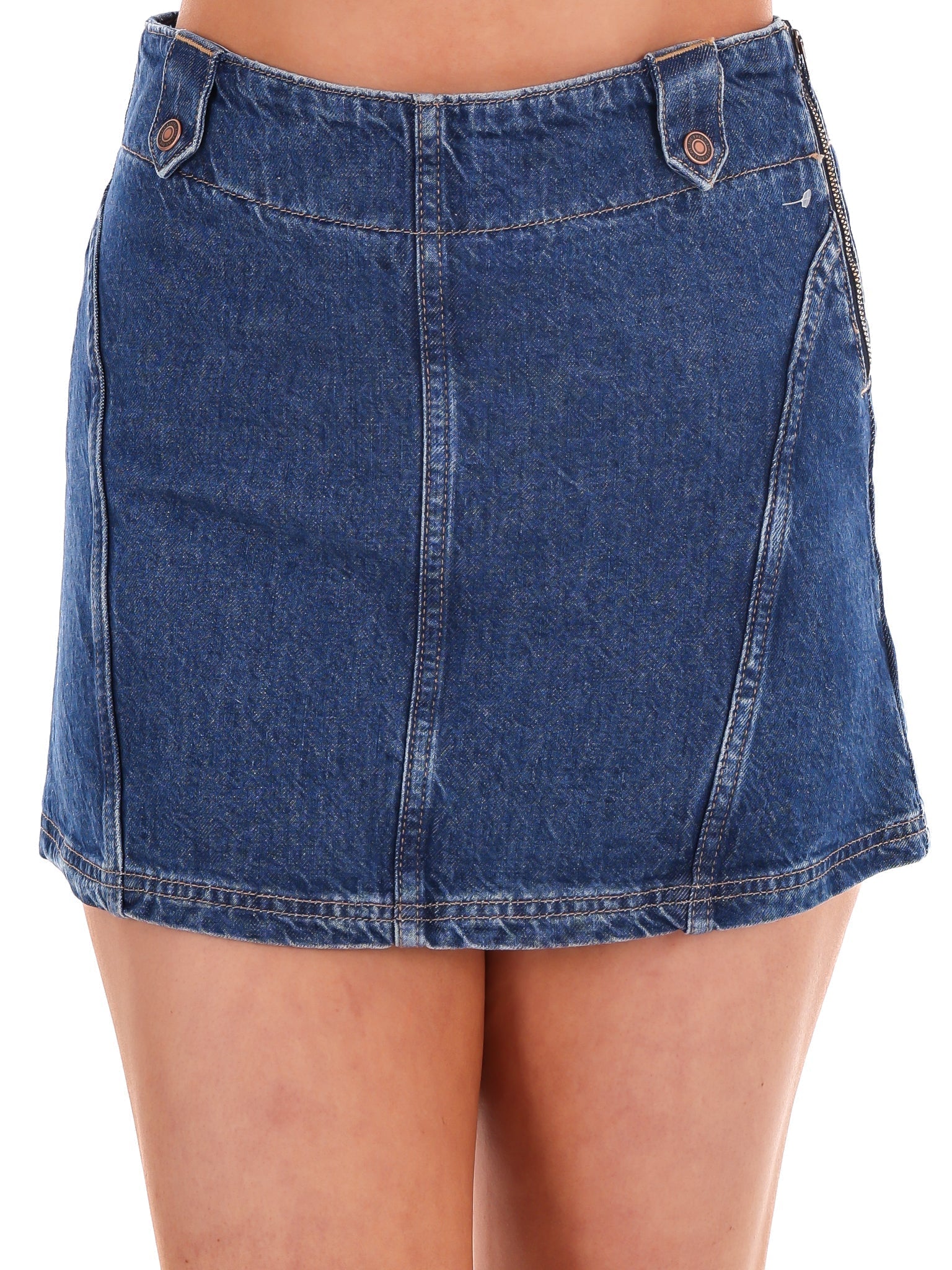 Free People Runaway Denim Skirt