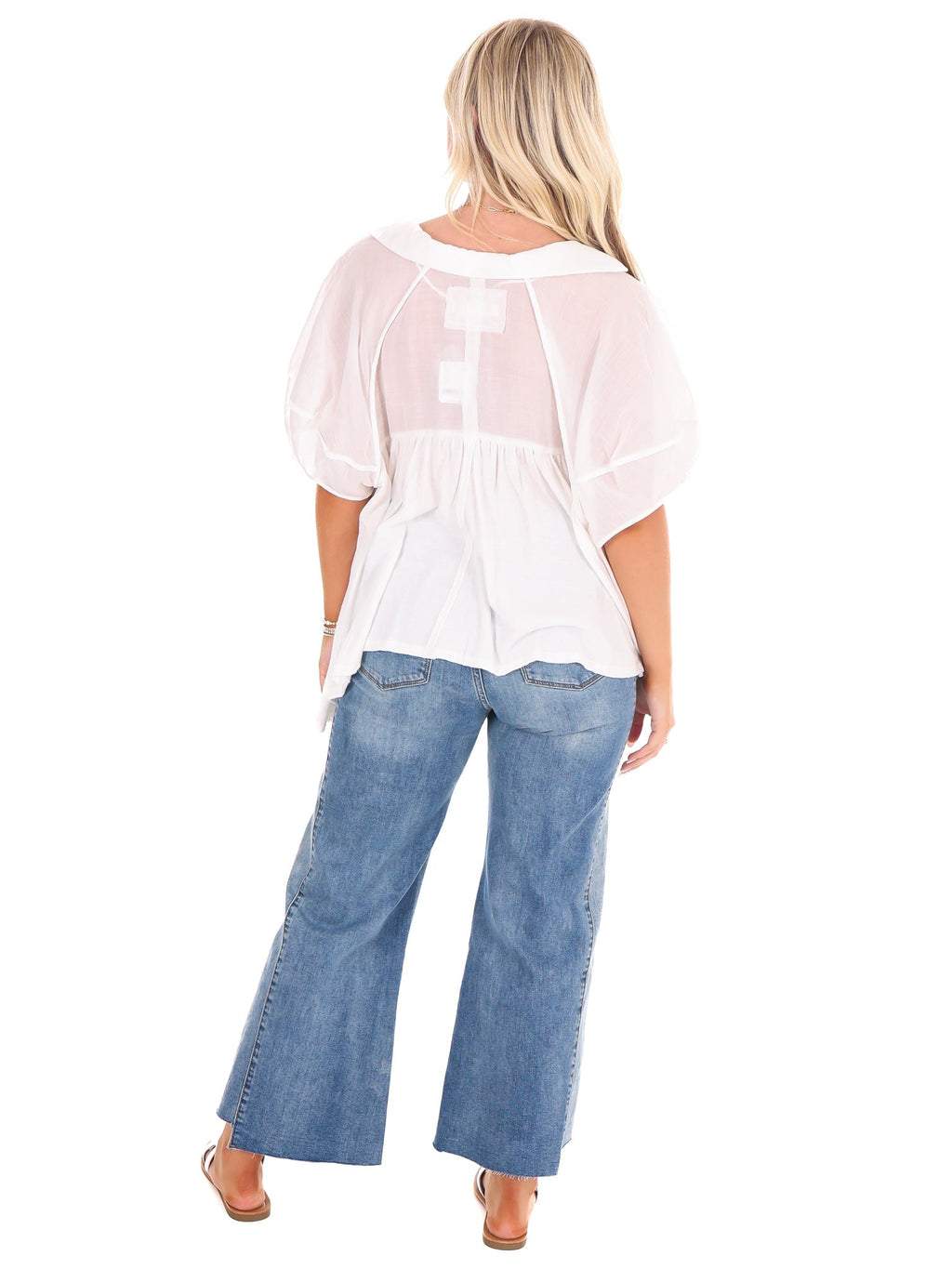 Free People Sunray Babydoll Top