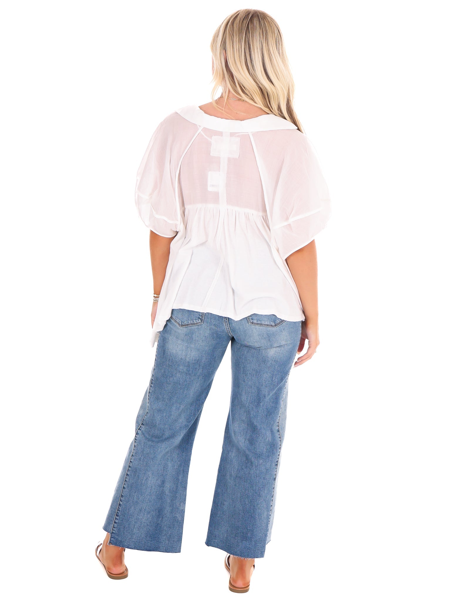 Free People Sunray Babydoll Top