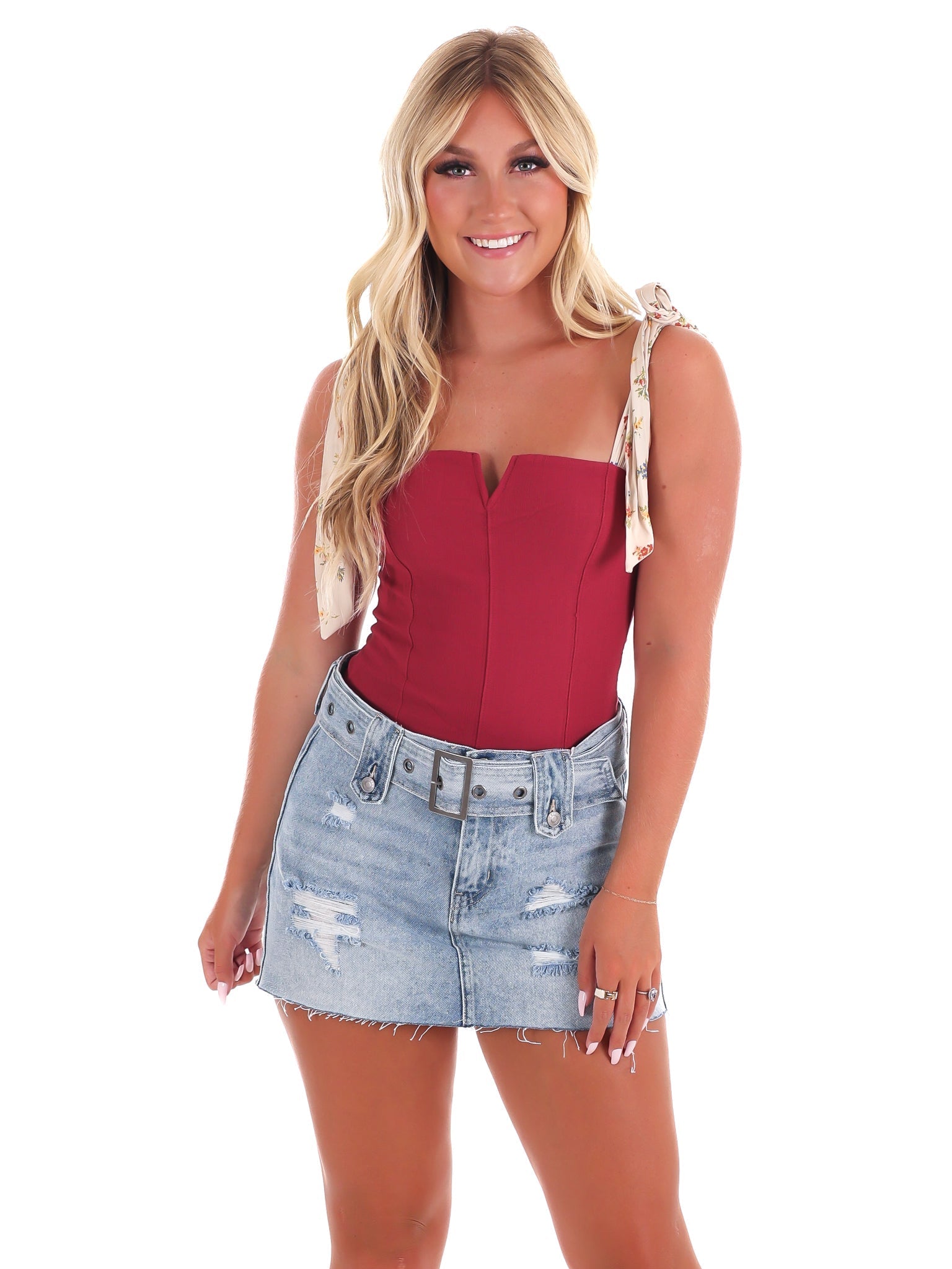 Free People Printed Lola Bodysuit