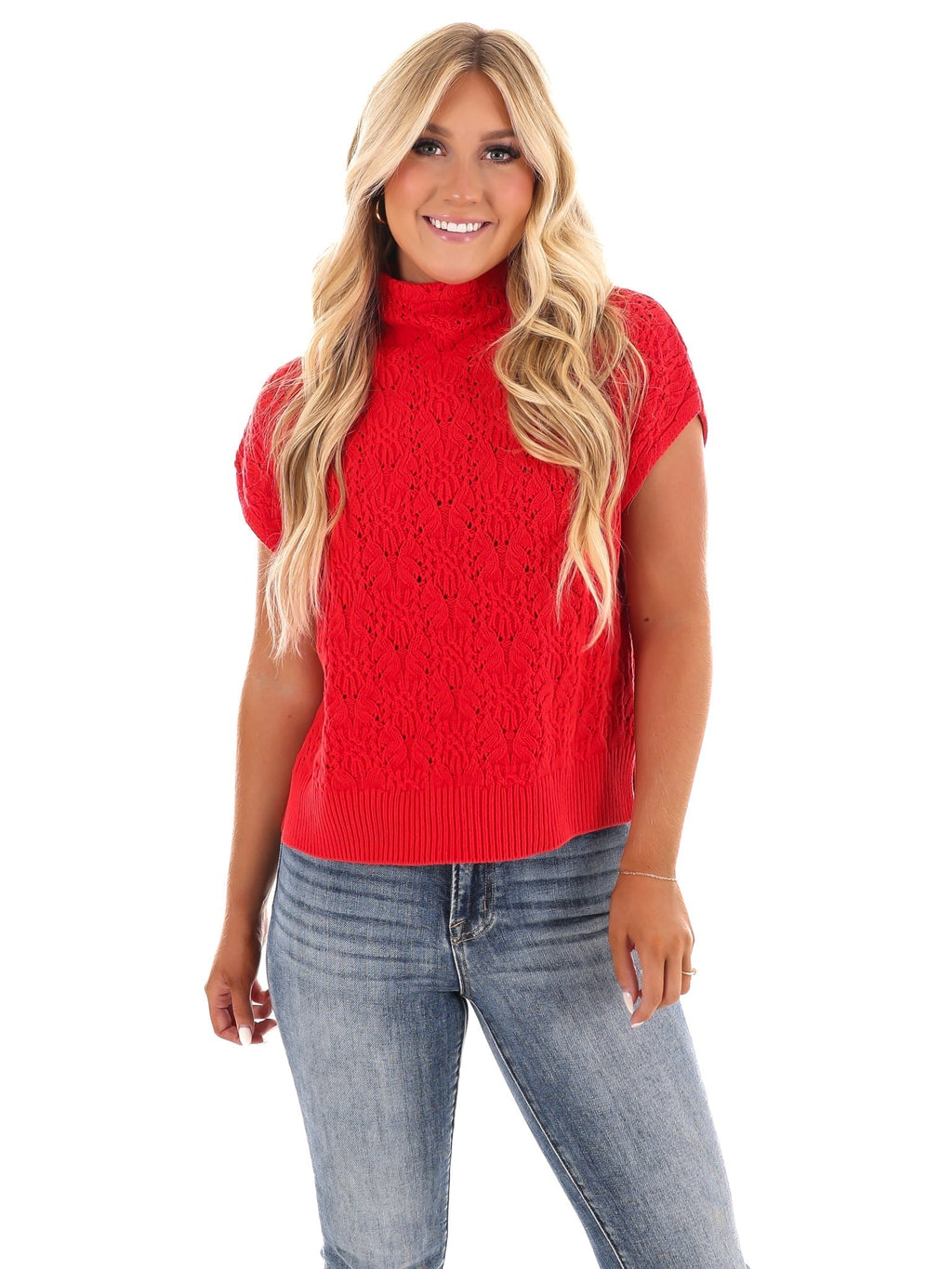 Free People Vickie Mock Neck Sweater