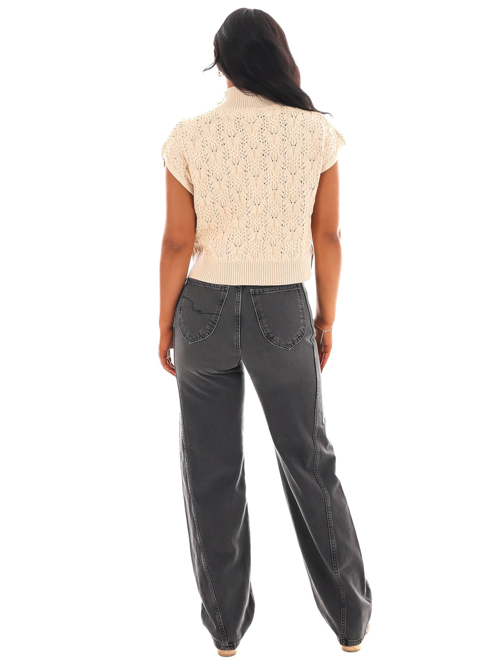 Free People Vickie Mock Neck Sweater