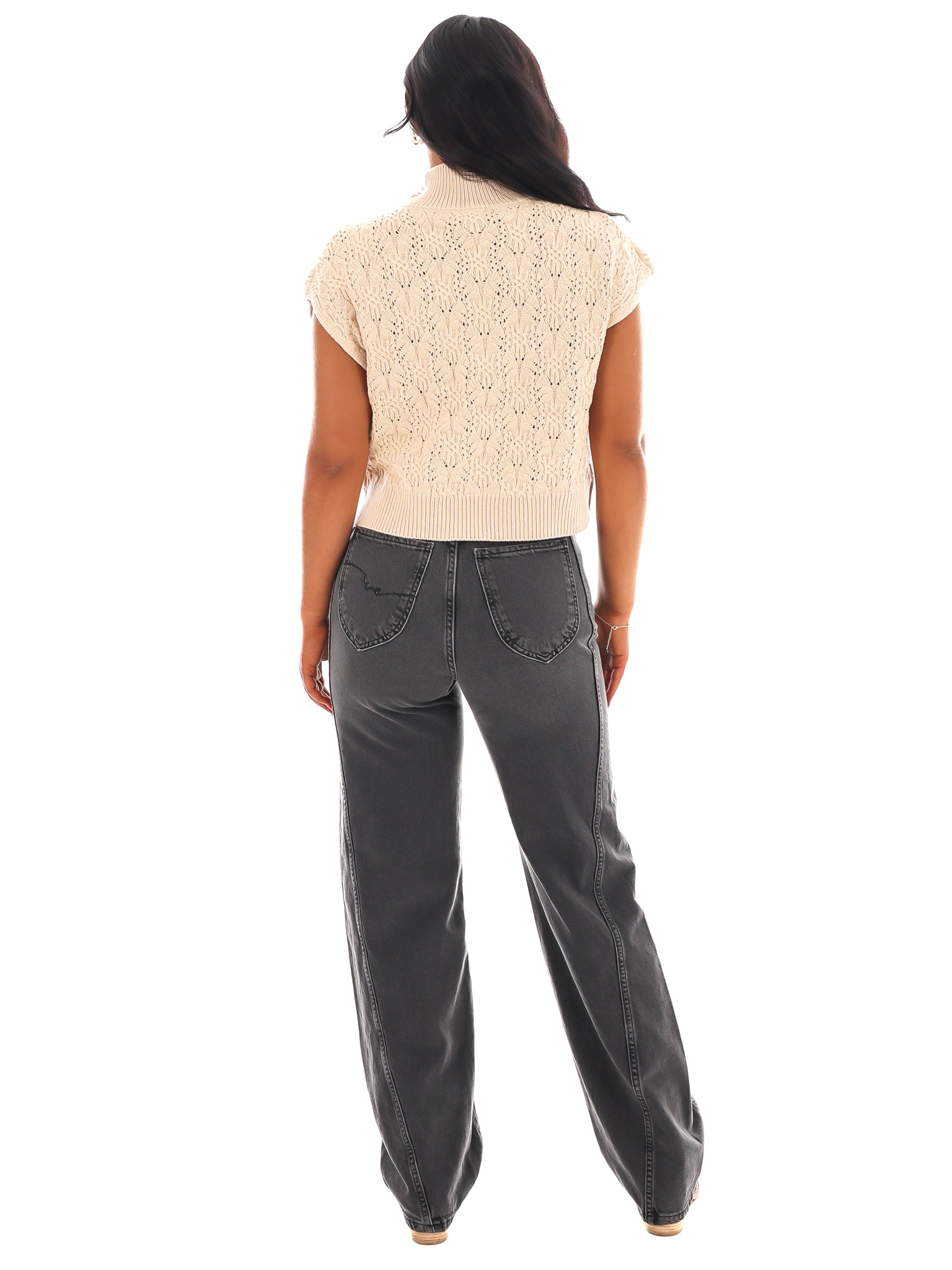 Free People Vickie Mock Neck Sweater