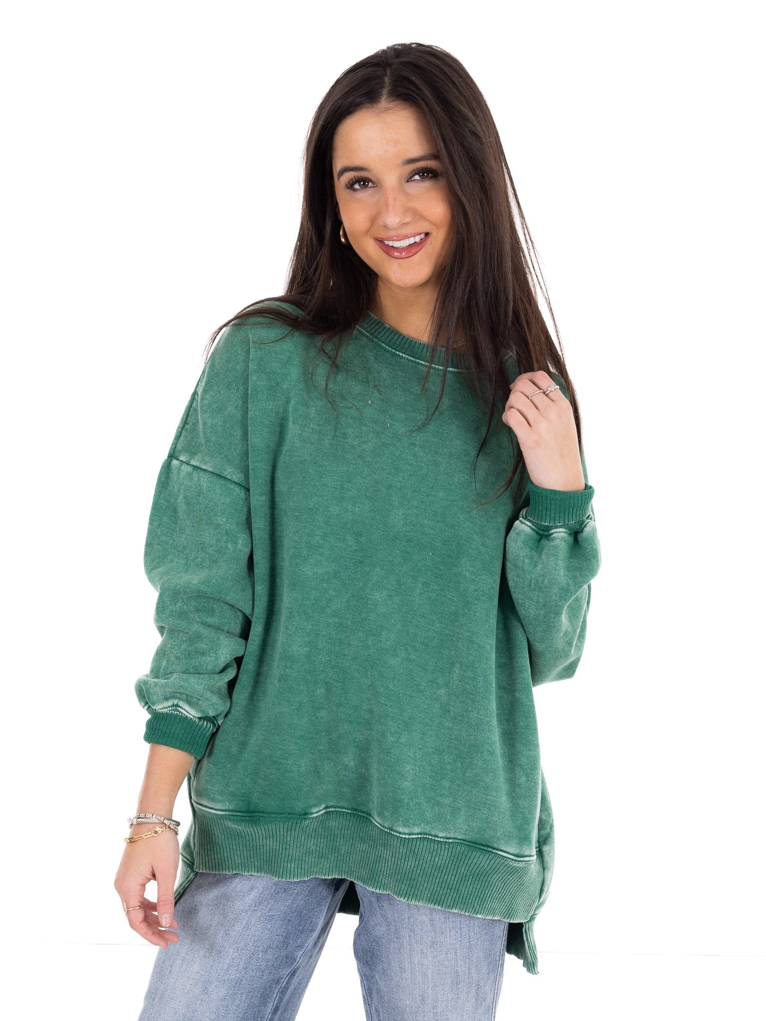 Comfy Acid Wash Pullover