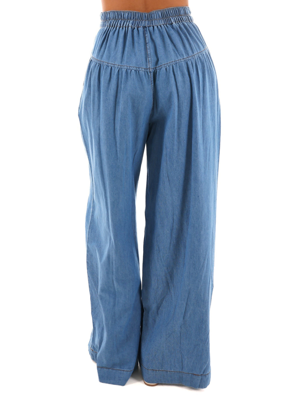 Everblue High-Waist Wide Leg Pants