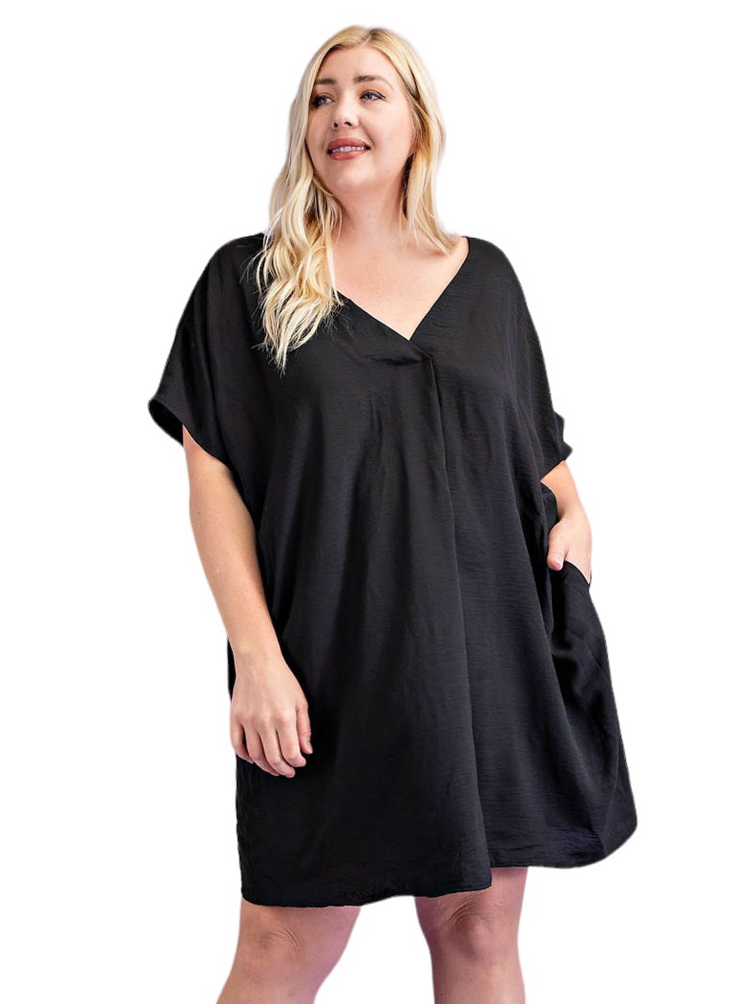 Curvy Love Me V Neck Dress