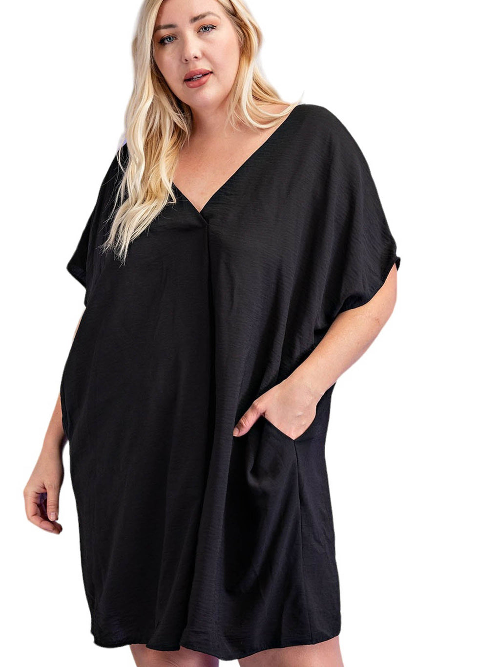 Curvy Love Me V Neck Dress