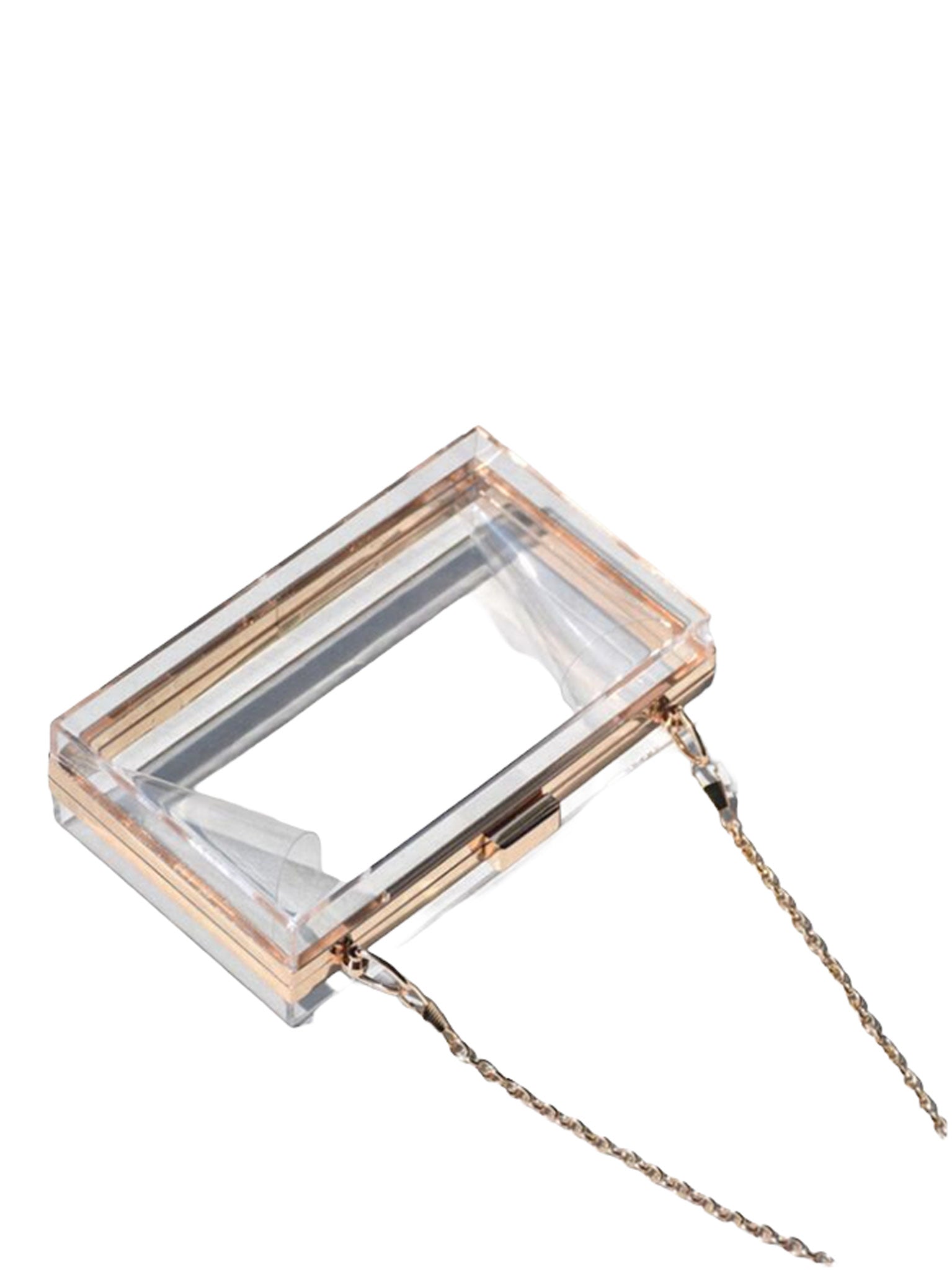 Clear Box Clutch Handbag
