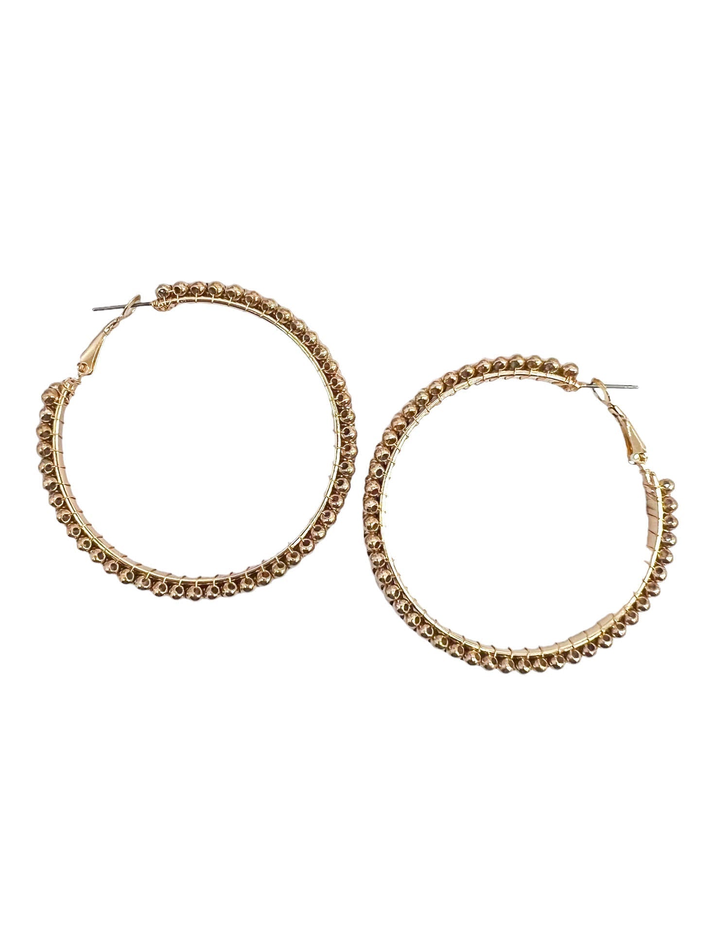 Double Line Pearl Earrings