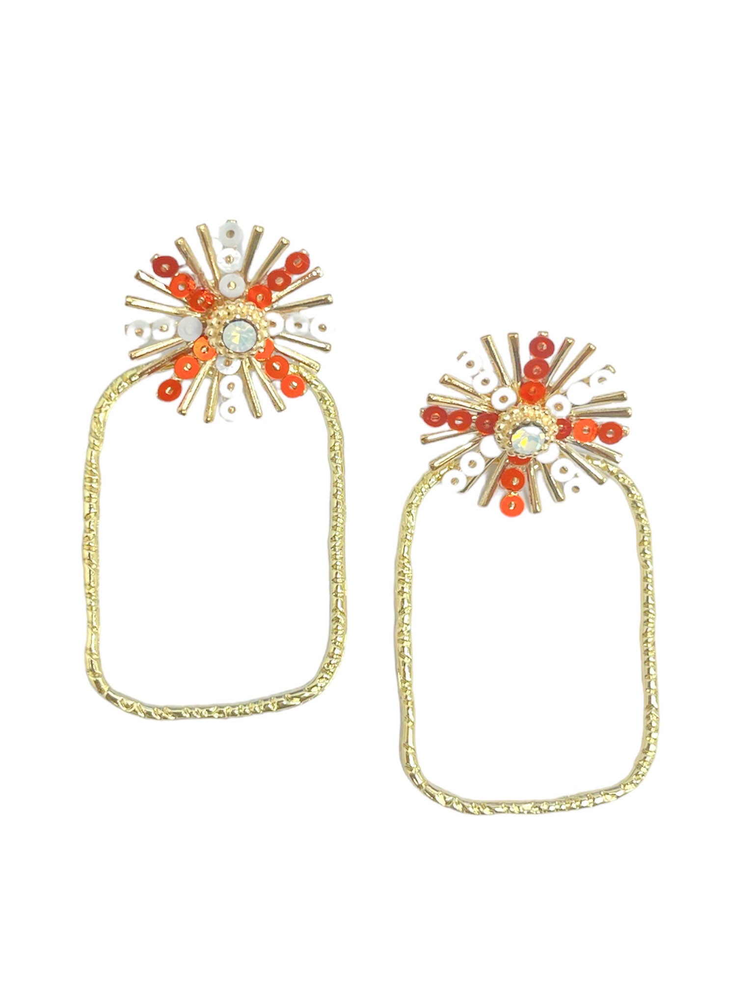 Gameday Sequin Sunburst Hoops