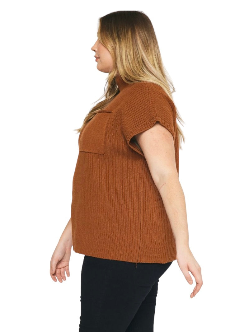 Curvy Leave Me Again Sweater Top